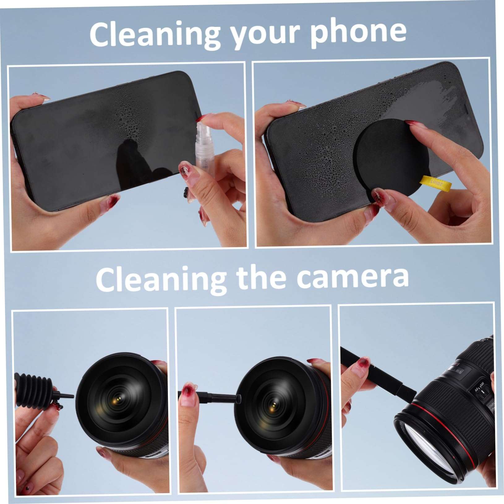 OSALADI 1 Set Cleaning Kit Head Phones Computer Keyboard Cleaner Ear Buds Lapdesk Blootube Headphones Laptop Stand Lens Cleaner Headsets Phone Cleaner Earbud Cleaner Abs 6