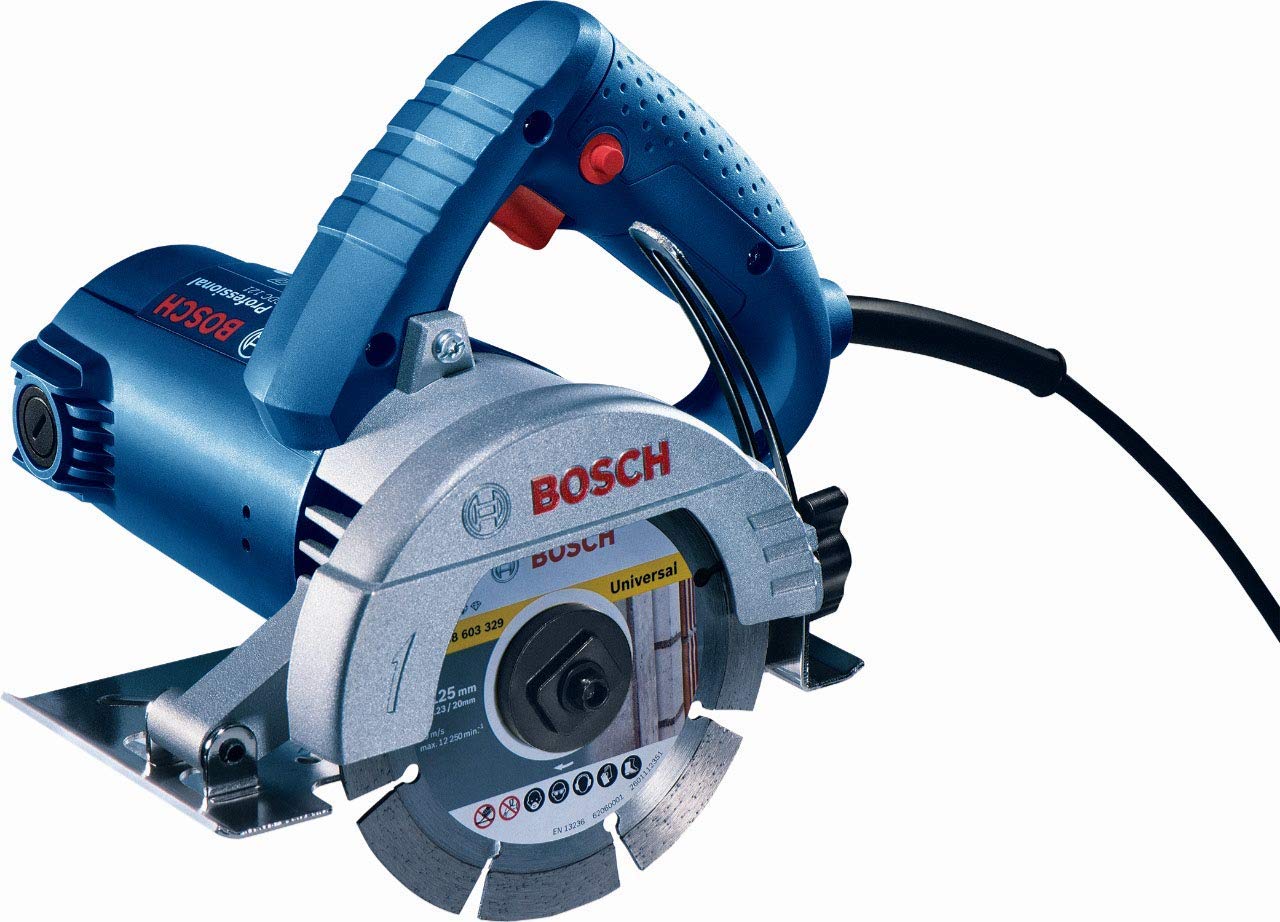 Bosch GDC 121 Professional Marble & Tile Cutter – Construction Work (1250 W, 125 mm) (Blue) 1
