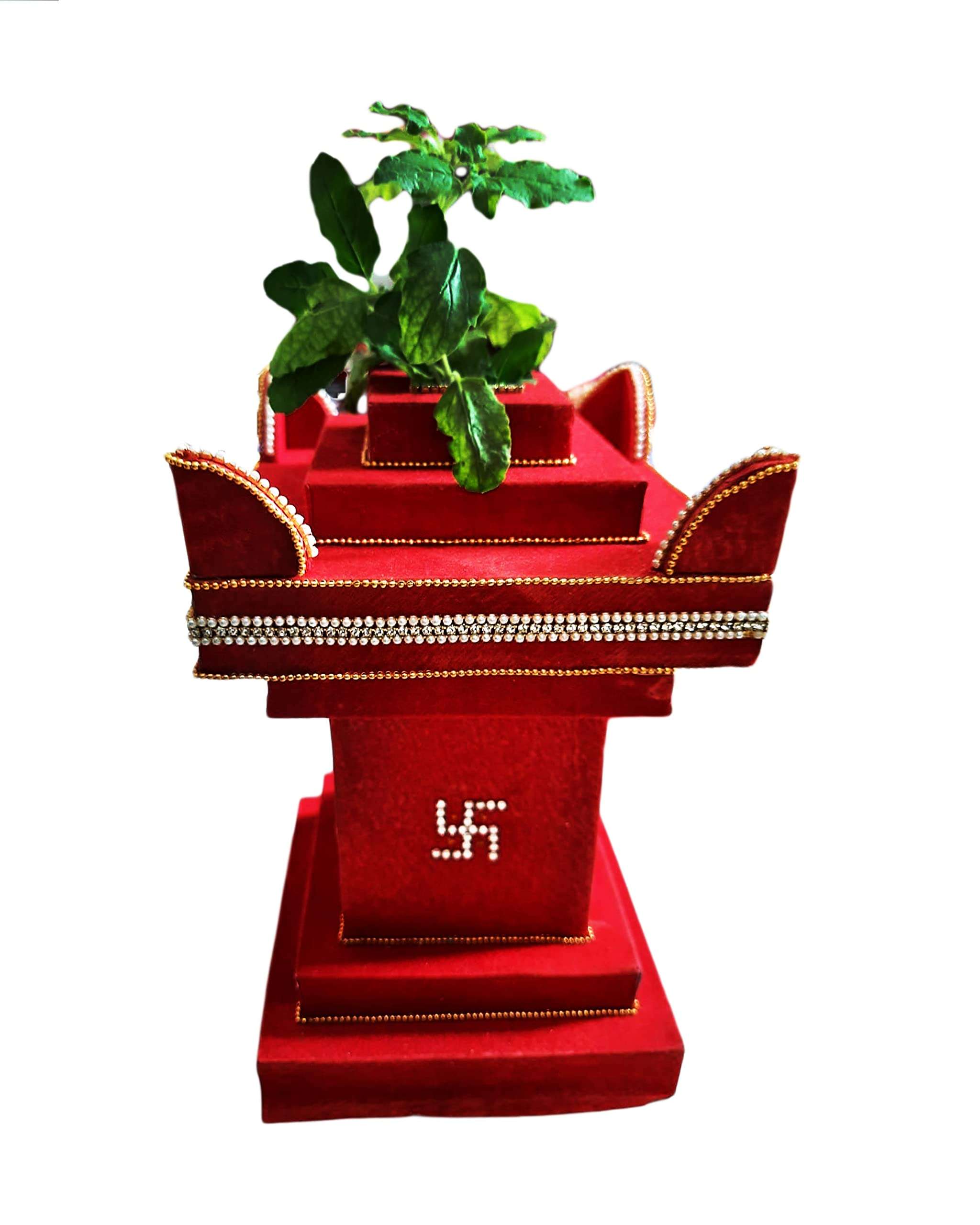 Rukhwat - Set of 3 Items, Tulsi Rundavan,Thali & Bhatji 4