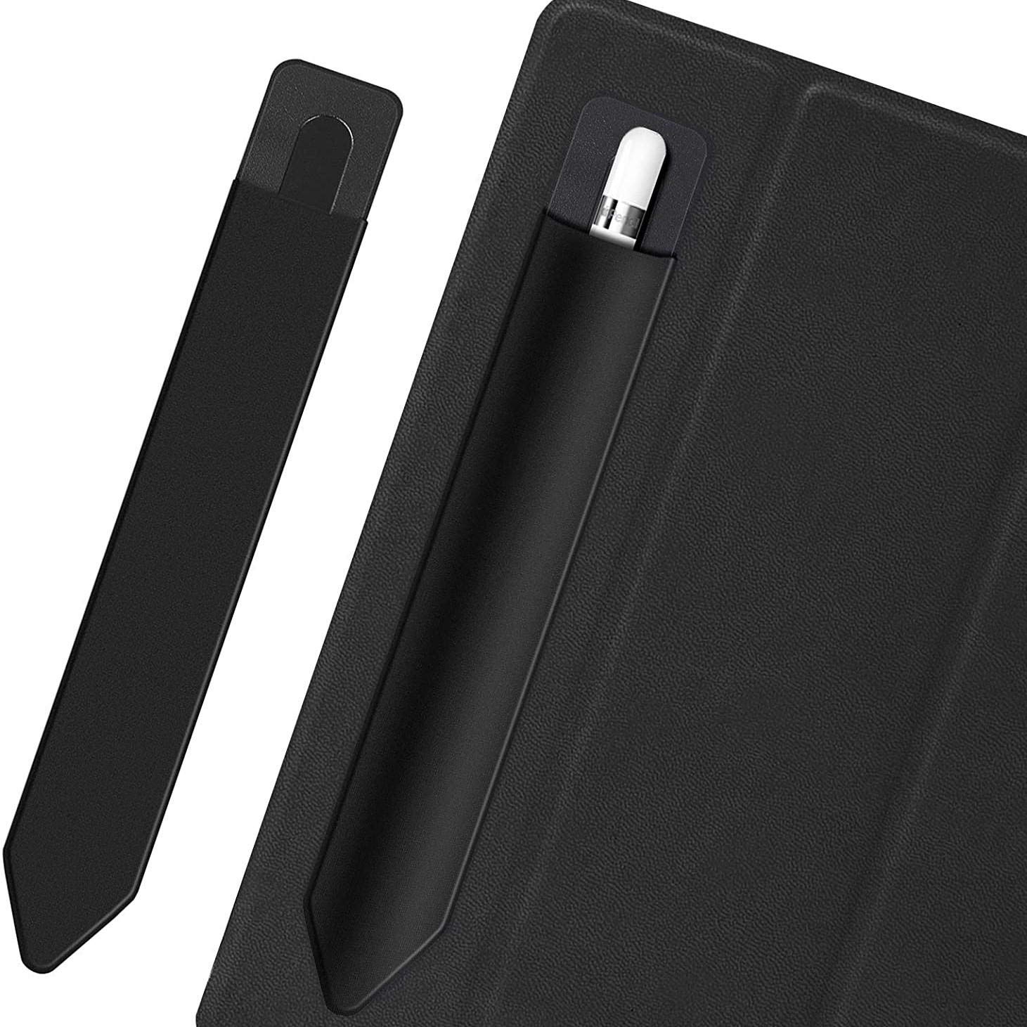 BoxWave Stylus Pouch Compatible with Garmin GPSMAP 9019 - Stylus PortaPouch, Stylus Holder Carrier Portable Self-Adhesive - Jet Black 6