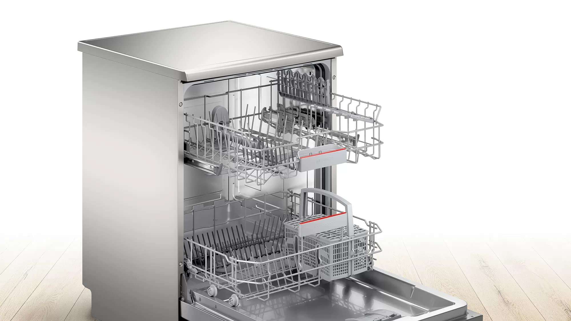 Bosch 13 Place Settings free-standing Dishwasher (SMS6ITI01I, Fingerprint free steel) 5