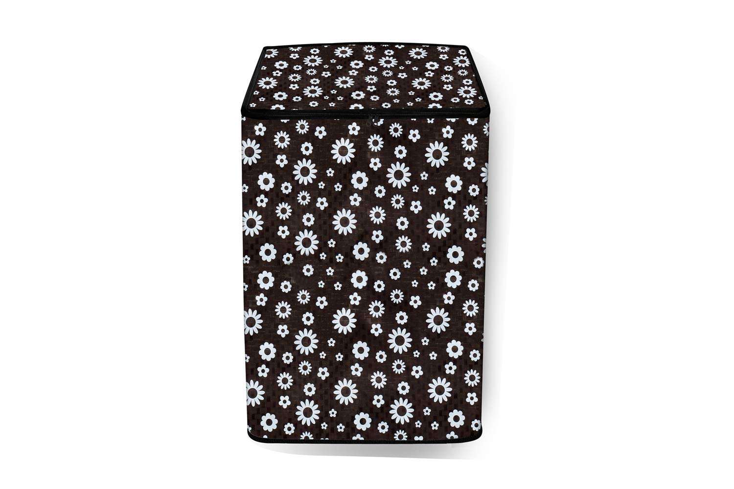 Stylista Washing Machine Cover Compatible for Samsung 7 kg WA70M4400HV/TL Fully-Automatic Top Load Floral Printed Pattern 4