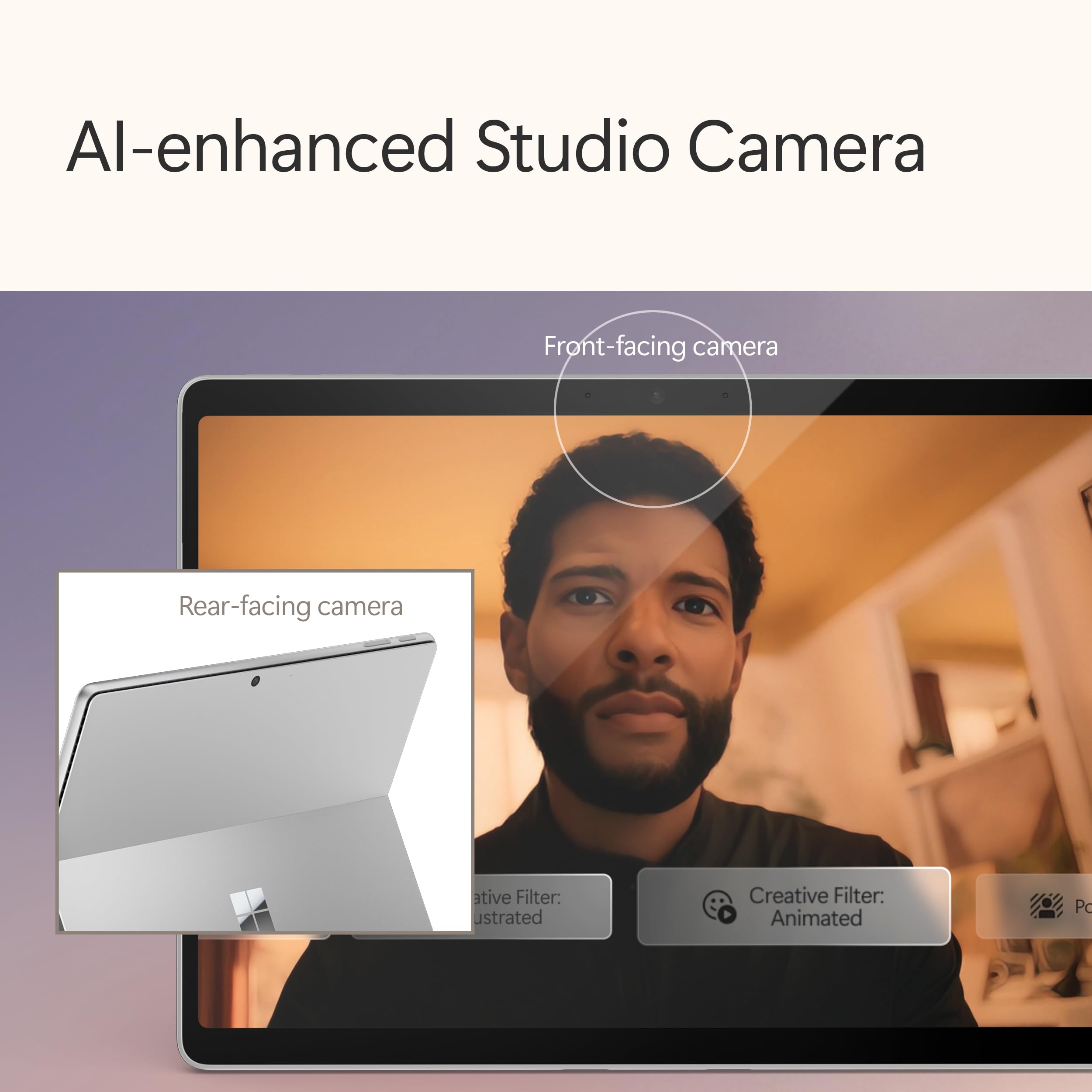Microsoft New Surface Pro(11Th Edition) Wi-Fi-Windows 11 Home Copilot + Pc -13" OLED Pixelsense Touchscreen -Qualcomm Snapdragon X Elite(12 Core) -16Gb Ram -512Gb Ssd -Platinum -Zia-00014 3