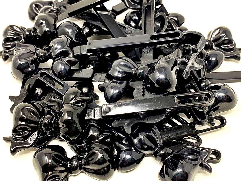 Tara Girls Self Hinge Plastic Bow Hair Barrettes Selection Pack Of 3 (BR01) 3