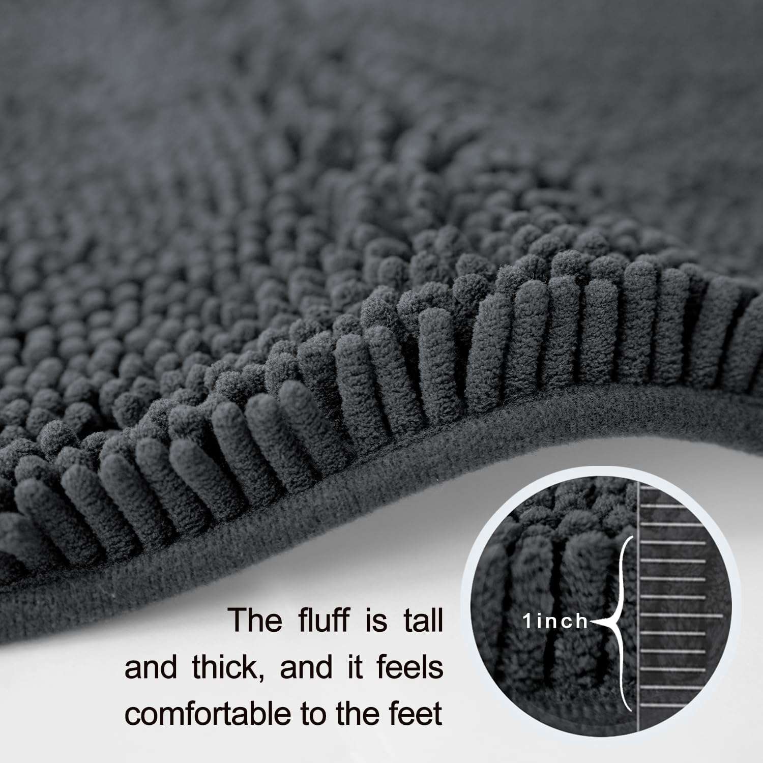 BOANKODU Bathroom Rugs Sets 5 Piece, Super Soft Absorbent Bath mat Set. 5