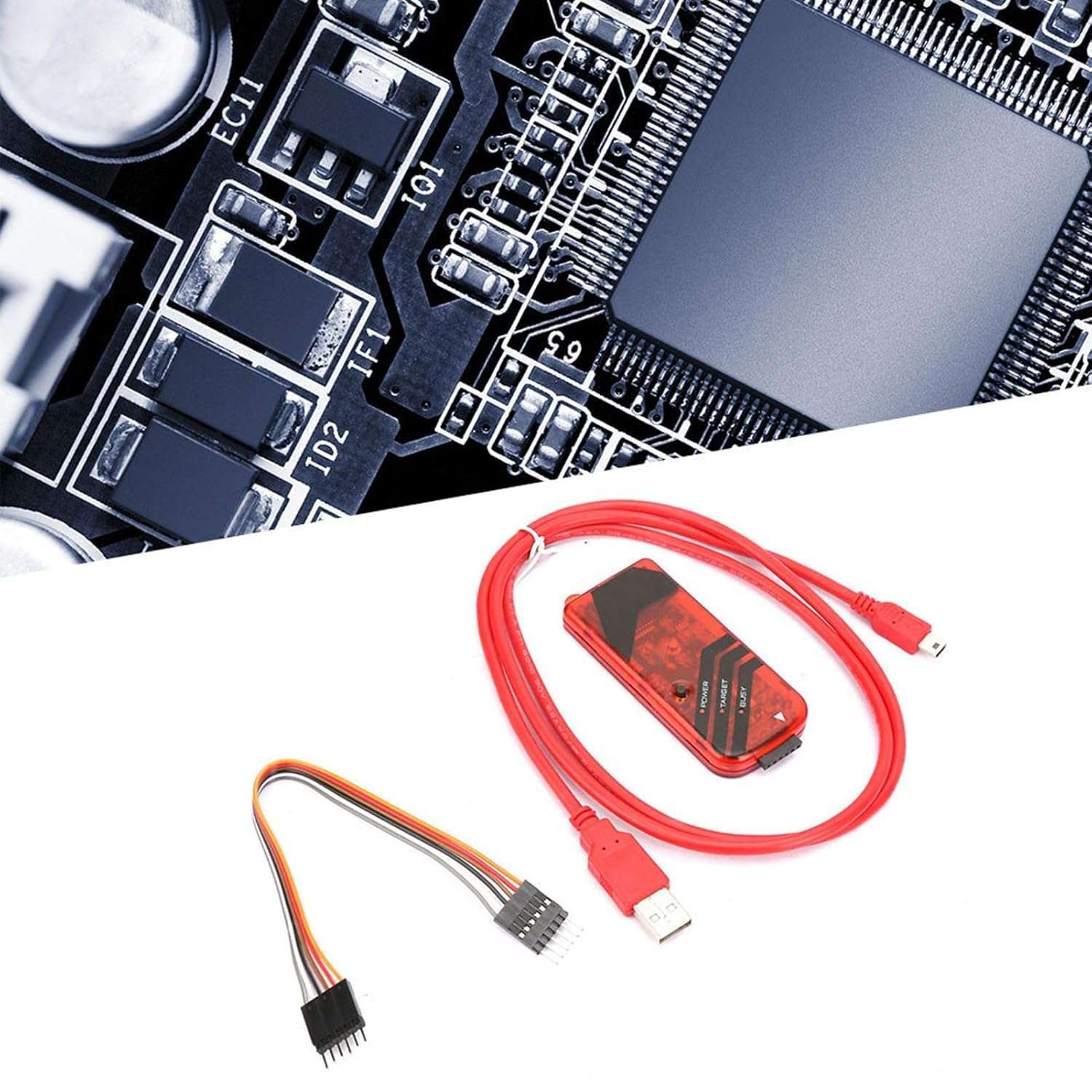 Microcontroller Emulator, Key Programmer, Microchip, Kit3 Simulator Programmer Emuator USB Cable Dupond Wire Debugger Programmer Universal Emulator 4