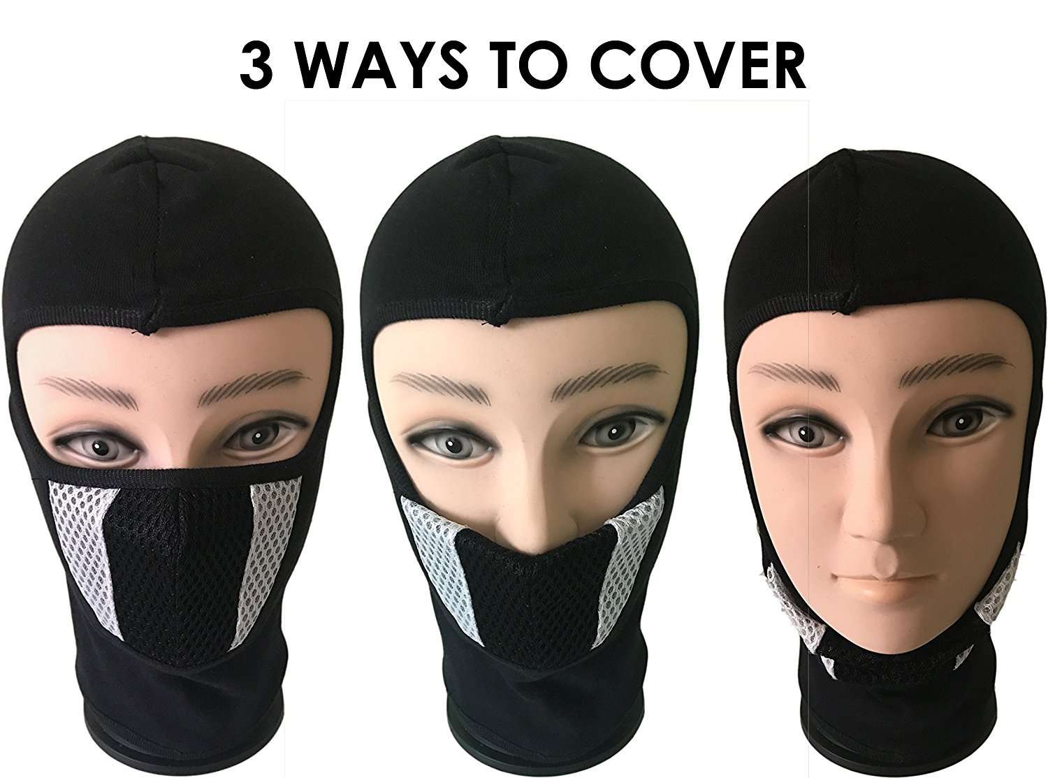 Prokick Bacteria Protecion Full Face Cover Mask - Black 4