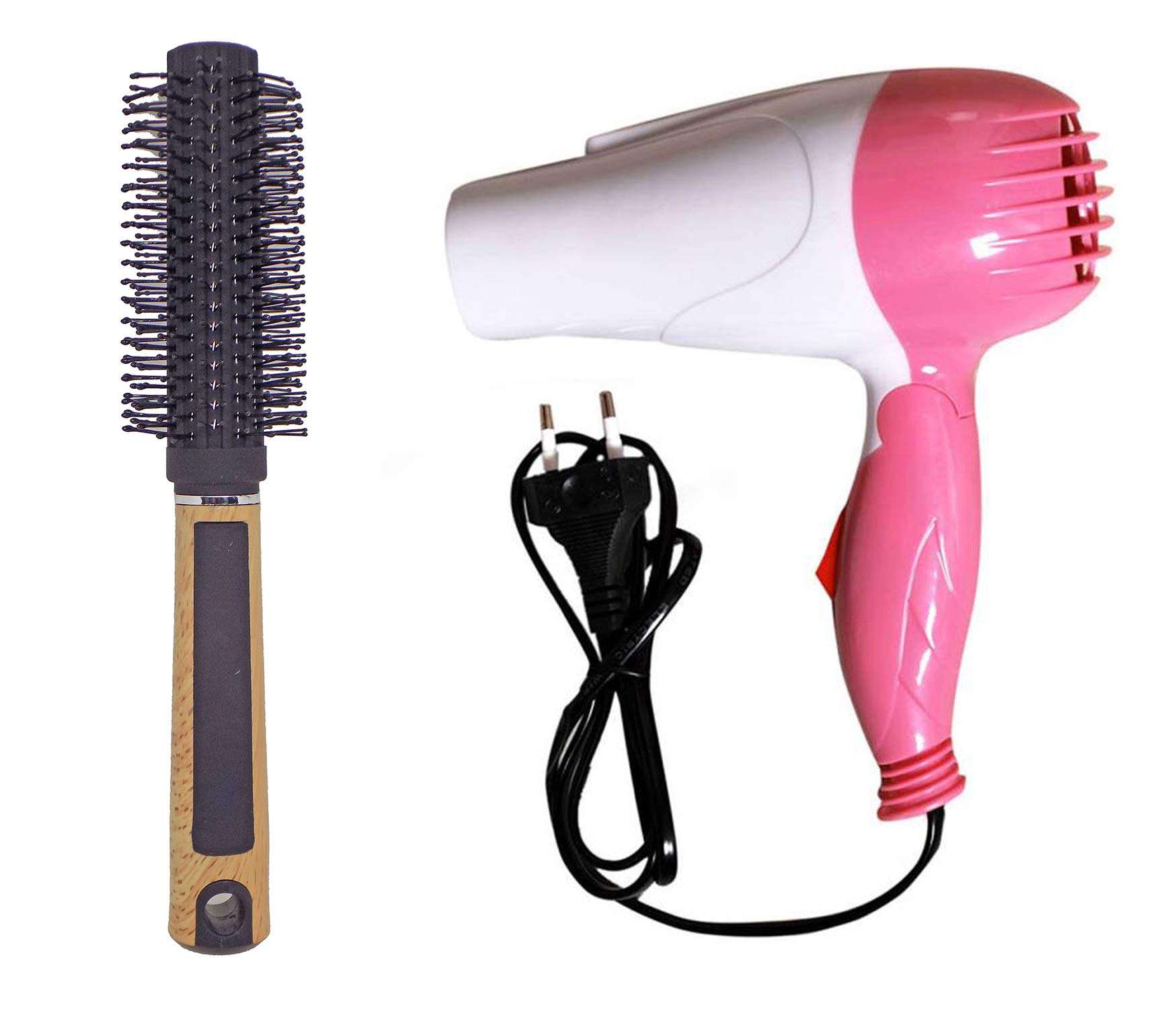 Kabello Professional Parlour And Salon Use Accessories For Men And Women, 20 Grams, Pack Of 1 (Round Brush (M2) With Hair Dryer) 1