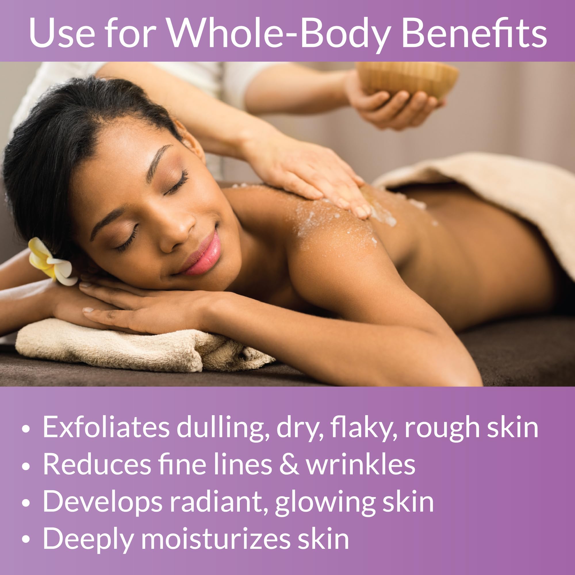 Organic Fiji Whole Body Scrub - Infused with Coconut Oil, Exfoliating Sugar Scrub for Smooth and Soft Skin, Exfoliates & Restores Skin's Natural Biosphere, Lavender 20 oz 6