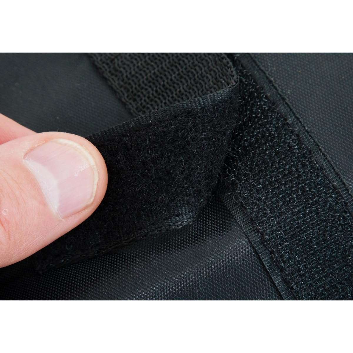 Chef Approved 18-3/4" Knife Storage Roll Bag | Professional Kitchen Tool Case with Velcro Closing Cover Flaps for Restaurant Cooking Knives | (10) Large Pockets | 18-3/4"W x 6-3/4"D, Nylon, Black 5