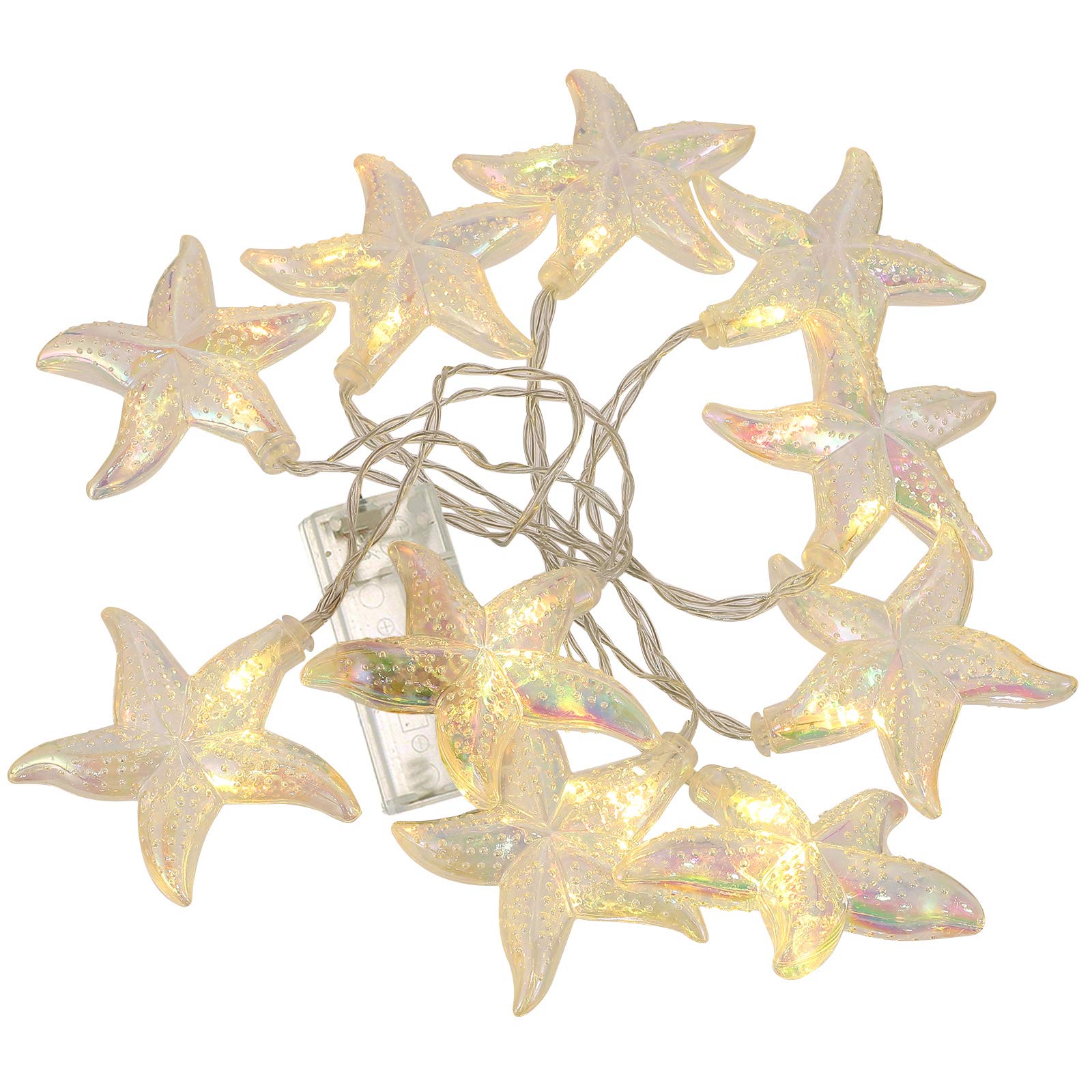 OSALADI 1 Set Sea Star Shape String Light LED Hanging Lamp Decor Without Battery 1