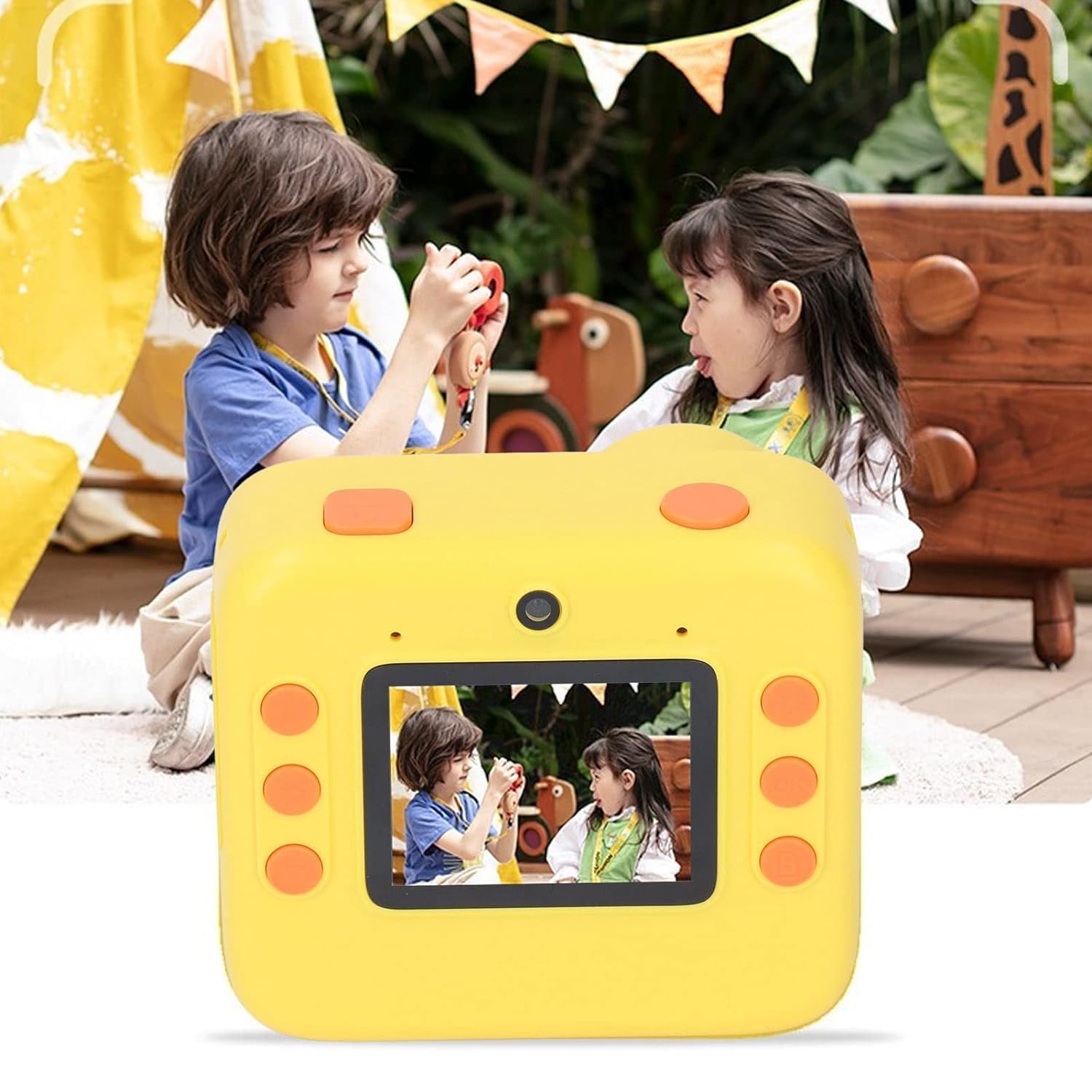 Kids Camera - Instant Print - 48MP Selfie Video Digital Camera with Zero Ink Print Paper - Built in Fill Light Instant Camera with Lanyard - Sticker for Kids - Girls Boys - Toddlers Gift 5