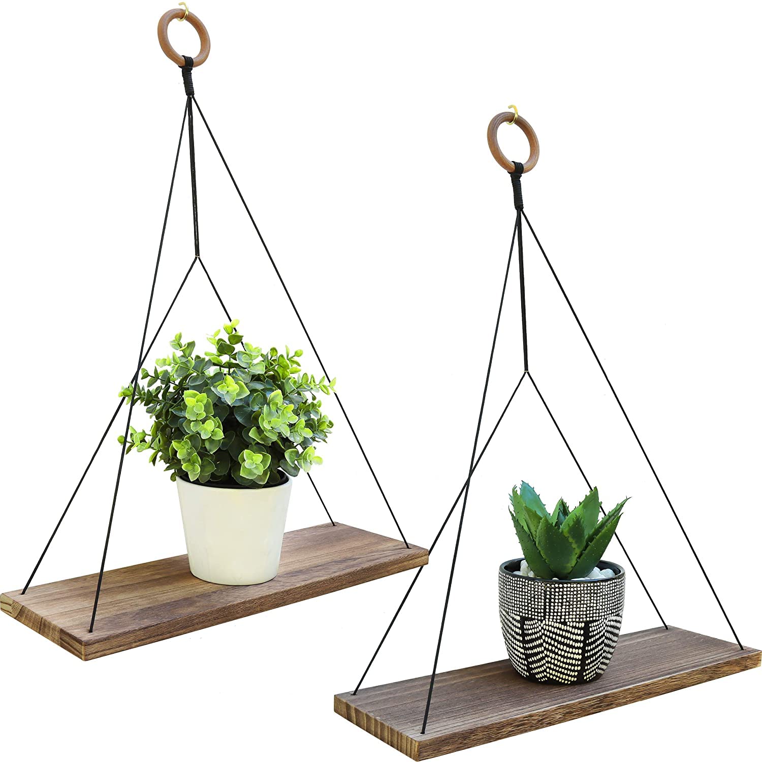 ACN Kohinoor Macrame Wall Hanging Decor Shelf | 58 | Woven Art for Home Decoration,Apartment, Dorm, Bedroom, Living Room, Nursery, Party Decoration 16 X 5 X 22 Inches, 1-Pcs (Style 58) 3