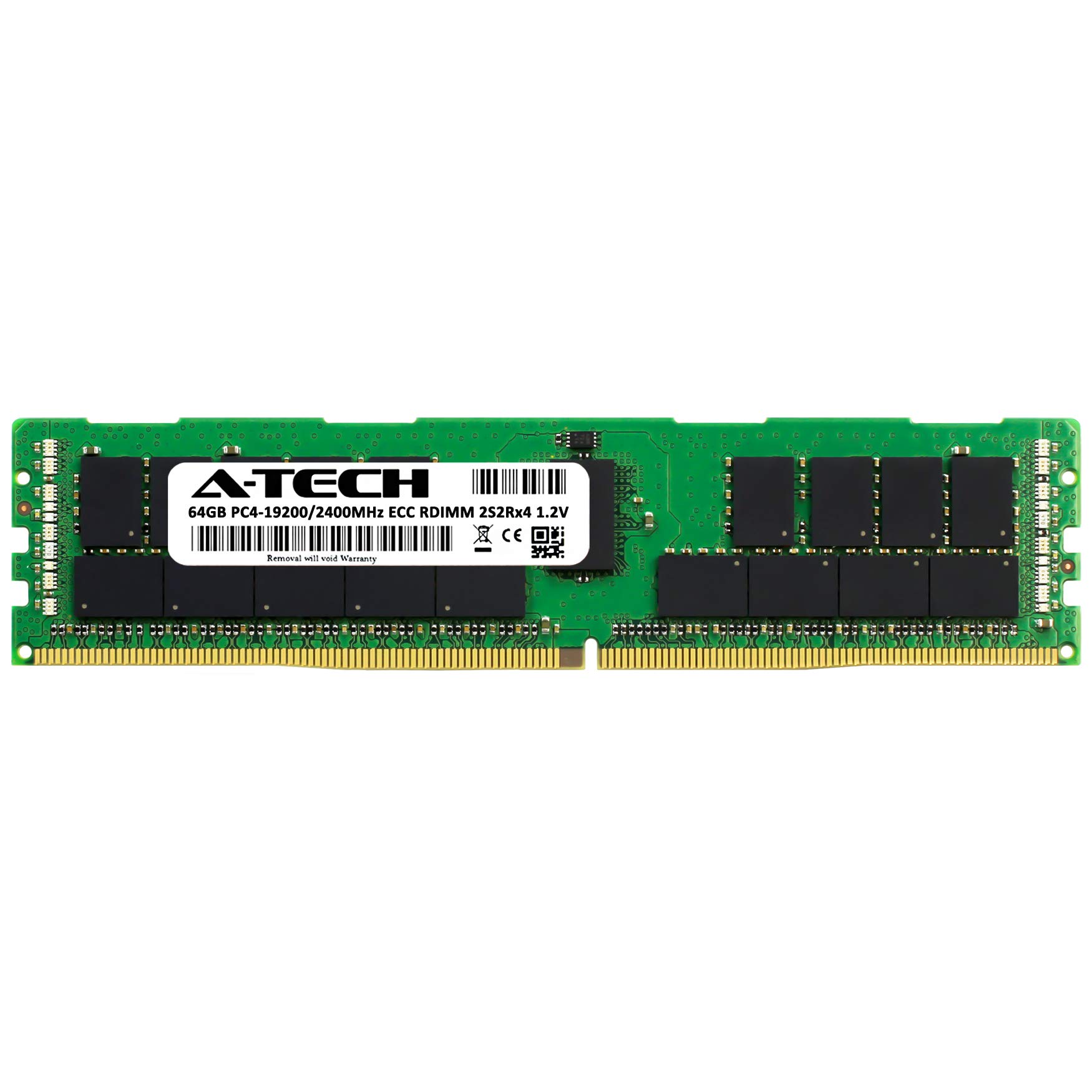 A-Tech 64GB RAM Replacement for Samsung M393A8K40B21-CTC | DDR4 2400MHz PC4-19200 2S2Rx4 (4Rx4) 1.2V ECC RDIMM Registered 288-Pin DIMM Memory Module 2