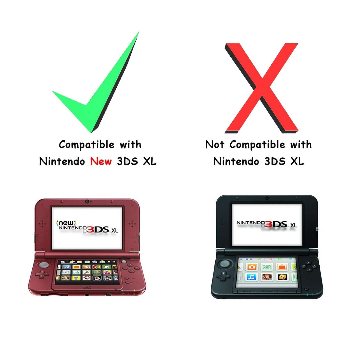 Akwox Super Crystal Transparent Protective Cover Case for New 3DS XL/LL 2