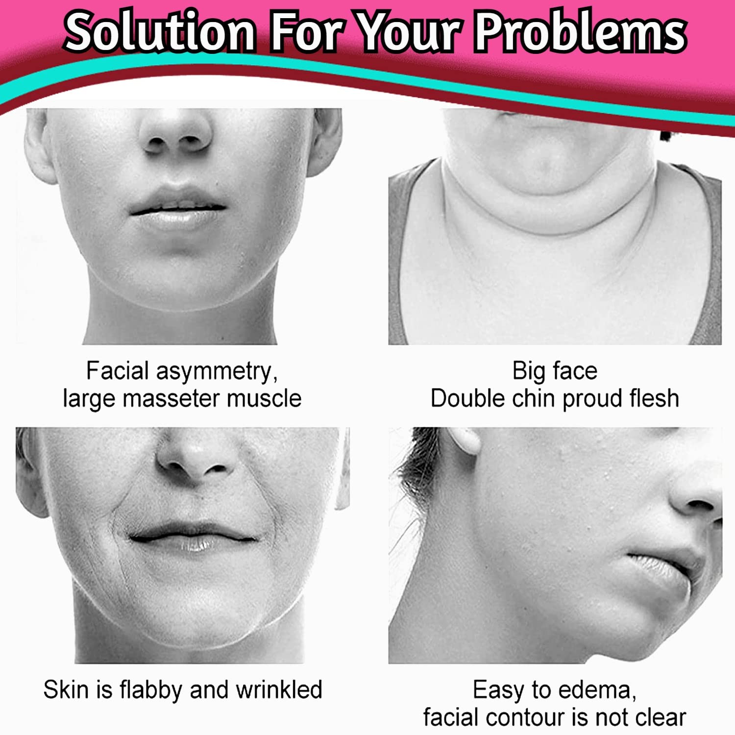 Litenyx face slimming mask for double chin reducer, v shaped cheek slim Face lifting belt Ultra-thin Strap skin care , Anti Wrinkle Mask for Women 3