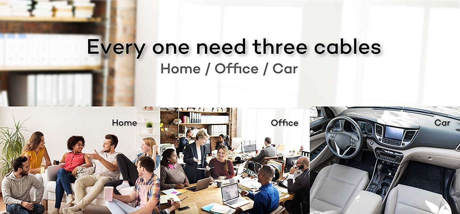 3-in-1 Cable for Xiaomi Redmi Y2 (Redmi S2) USB Cable | High Speed Rapid Fast Turbo Android & Tablets Car Mobile Cable With Micro/Type-C/iPh USB Multi Charging Cable (3 Amp, BM3) 6