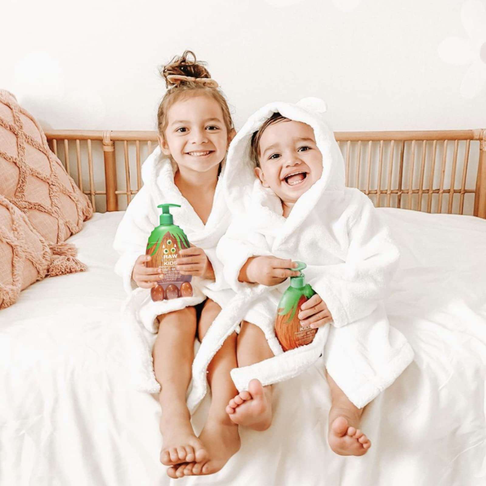 RAW SUGAR Kids' 2-in-1 Shampoo + Conditioner - Coconut + Aloe Vera - 12 oz 6