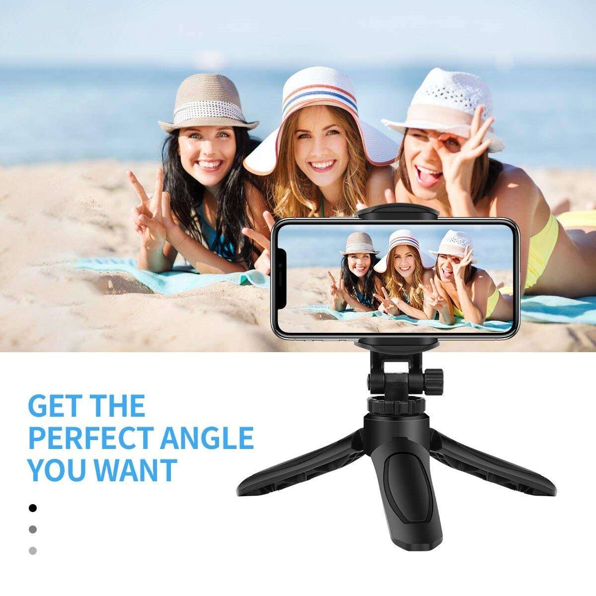 Speedwav® Mini Tripod with 360 Degree Mobile Attachment Lightweight Portable for Vlog, Video Shooting, Photography, YouTube etc 5