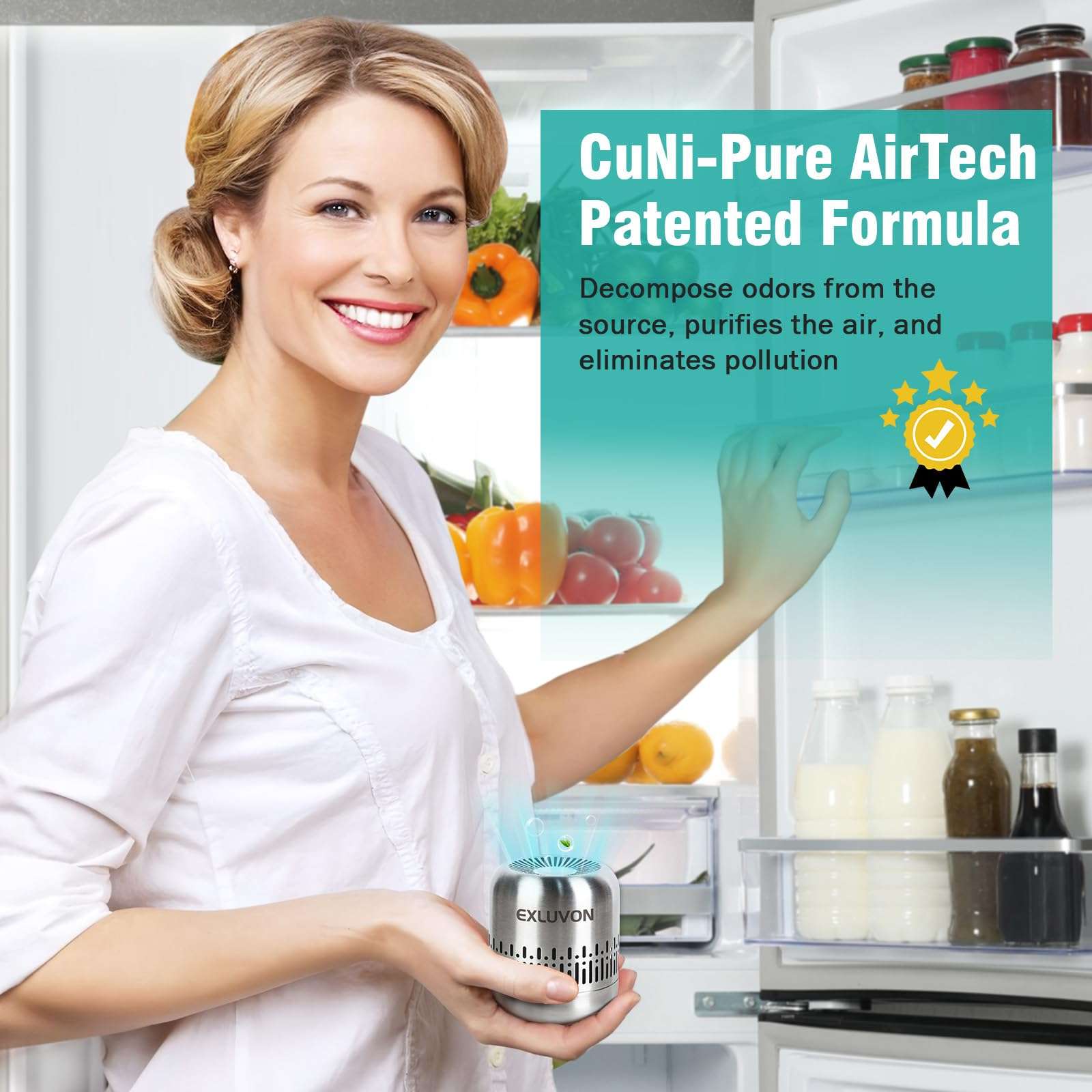 Refrigerator Deodorizer,Lasts for 10 Years,Fridge Deodorizer Kitchen Gadgets Odor Eliminator for Fridge & Freezer, Room,RV and New Home,More Effective Than Baking Soda Odor Absorber 3