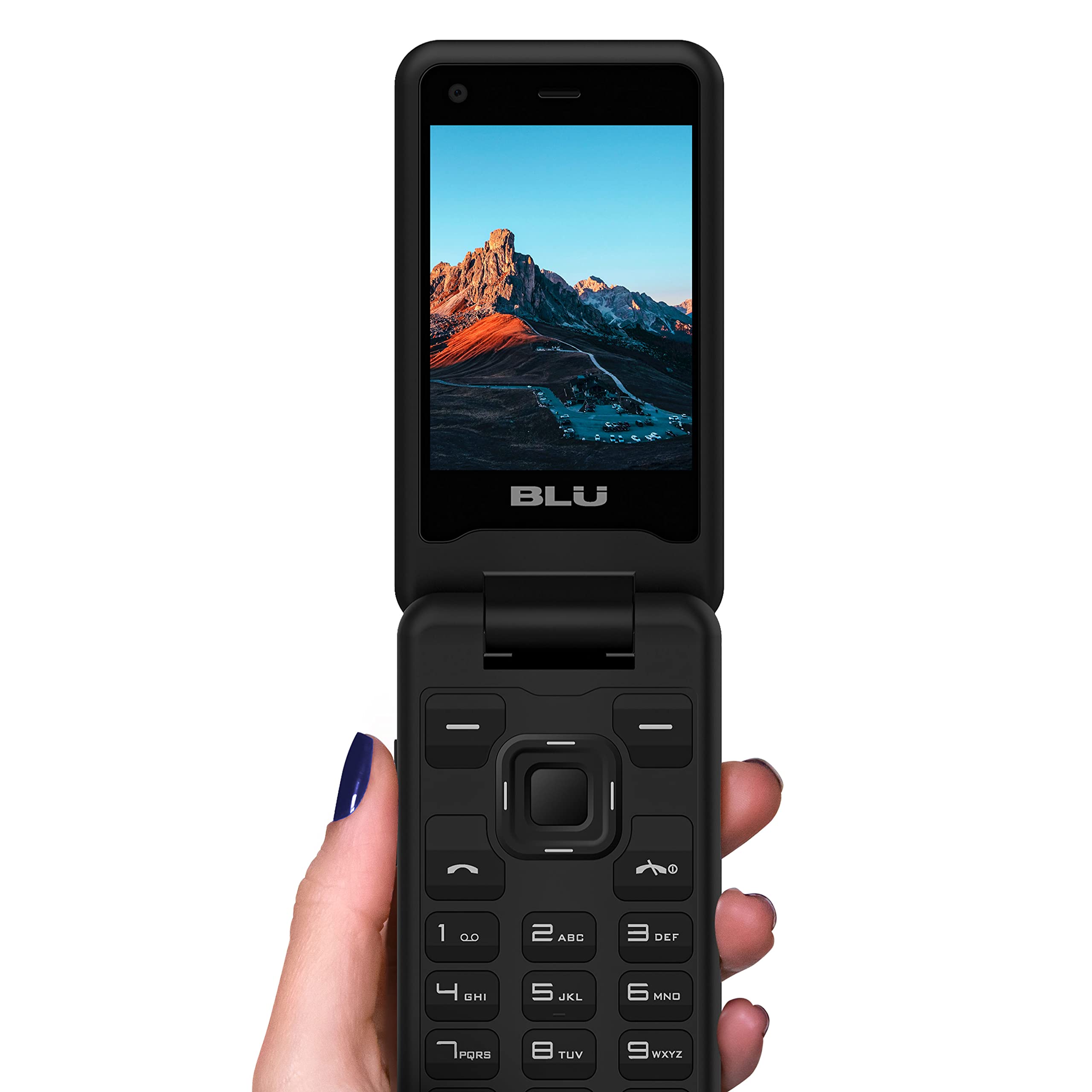 BLU Tank Flip |Unlocked | 4G LTE Flip Phone|2022 | 2.8” + 1.8” Display | Blue 6