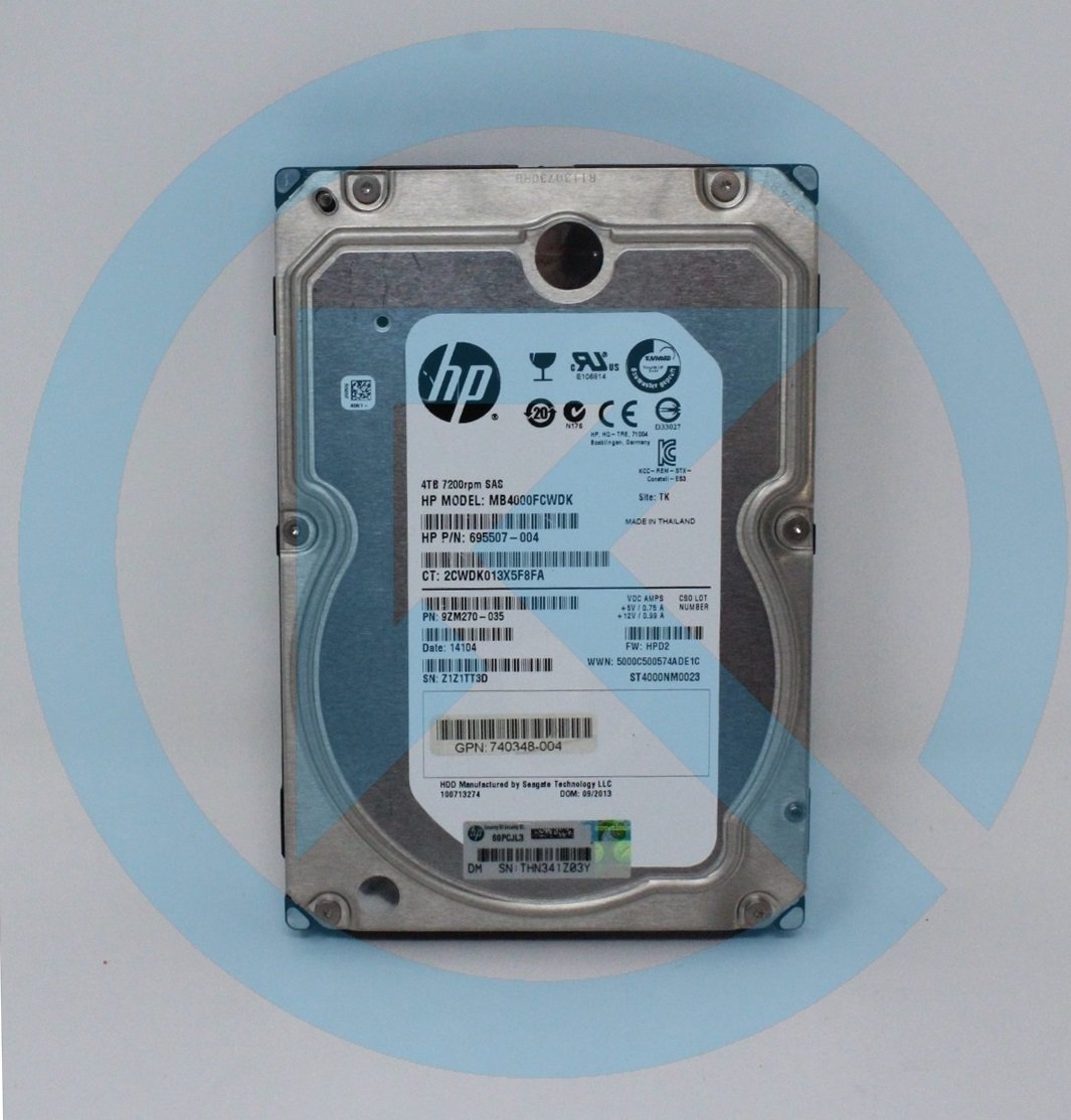 MB4000FCWDK HP 4-TB 6G 7.2K 3.5 SAS HDD 1