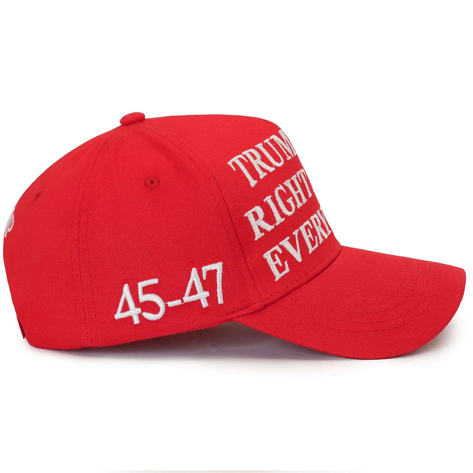 Aeonda Trump was Right About Everything Hat 2025 45-47 MAGA Hats with Embroidered USA Flag Adjustable Baseball Cap 5