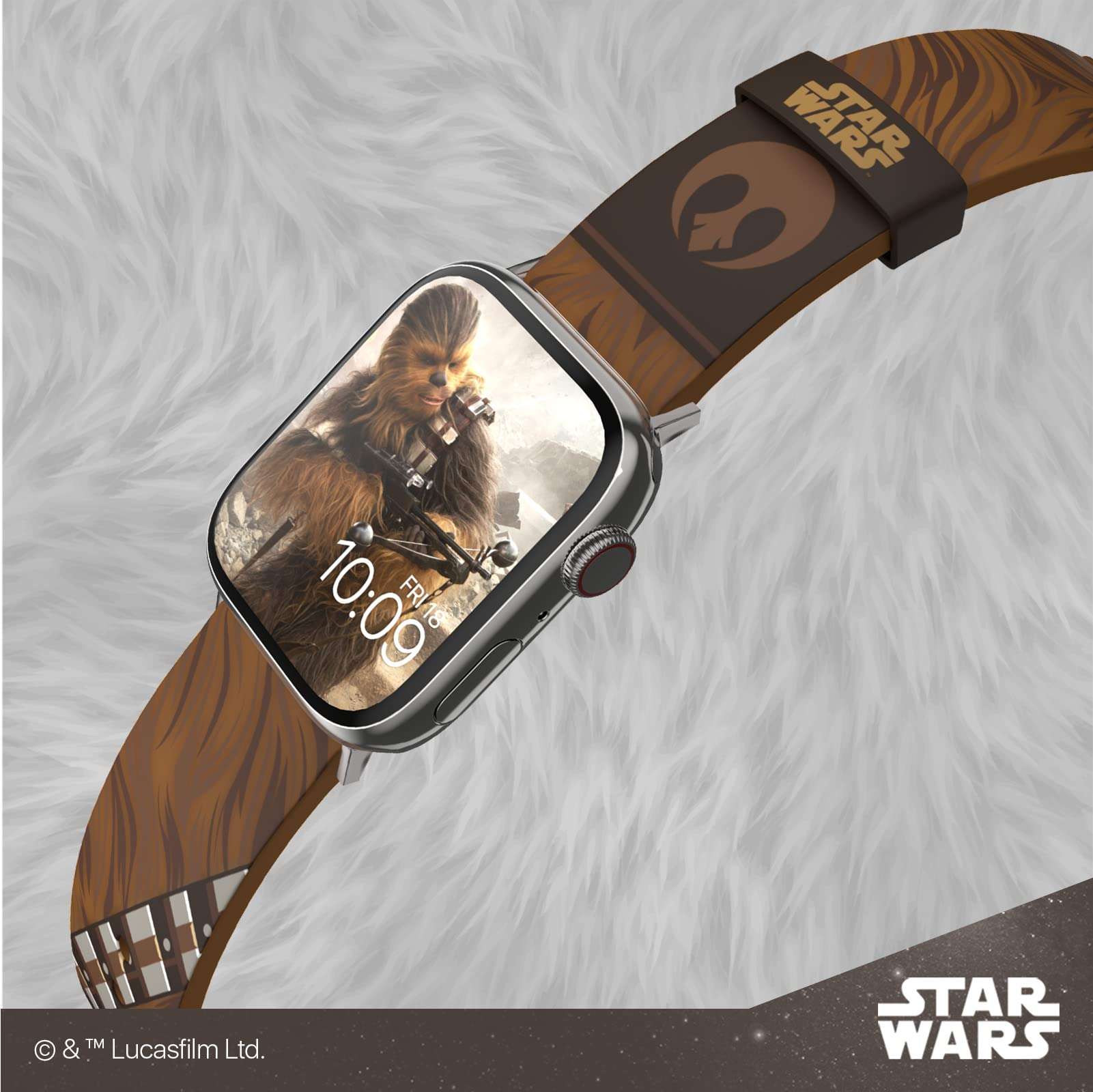 Star Wars - Chewbacca Smartwatch Band - Officially Licensed, Compatible with Every Size & Series of Apple Watch (watch not Included) 3