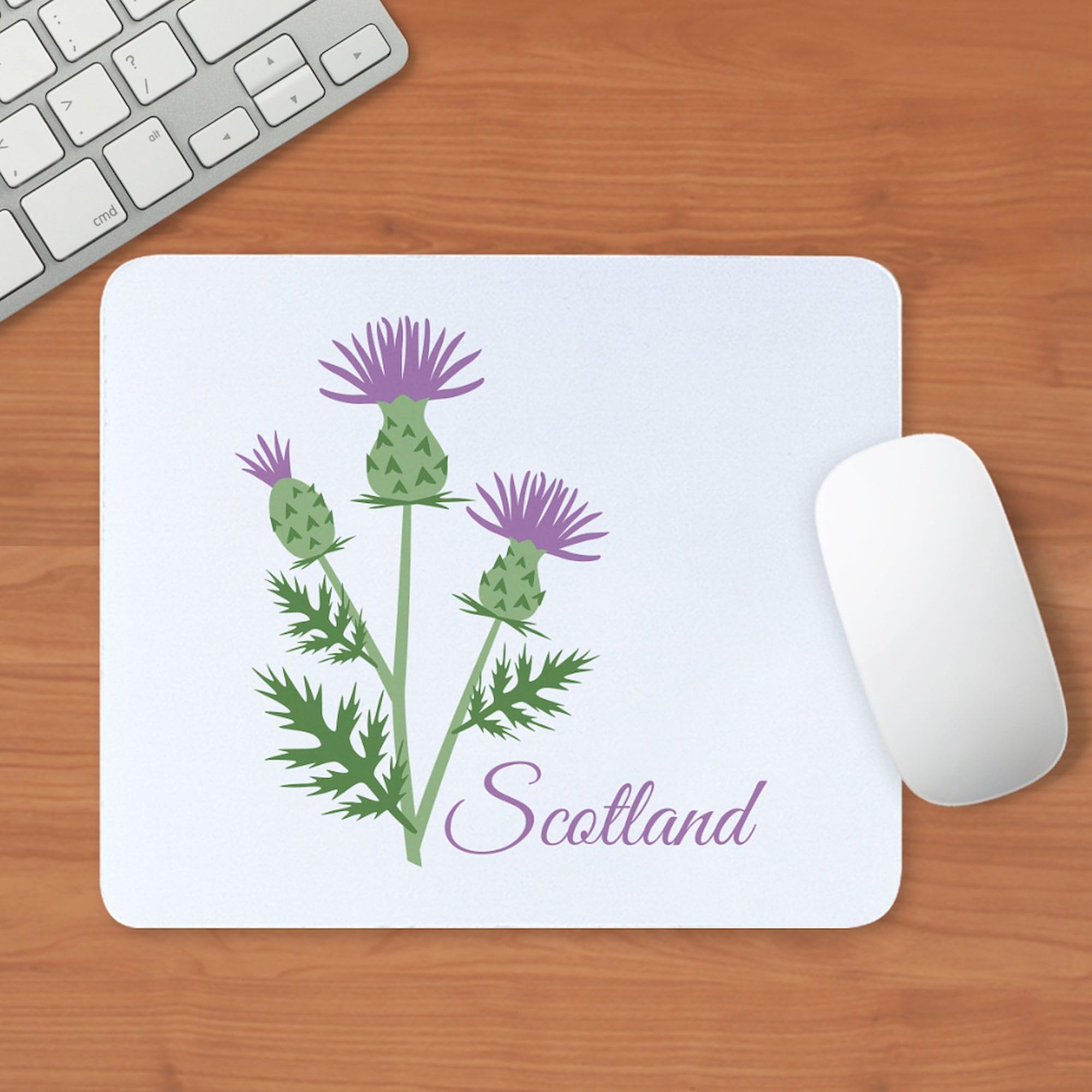 CafePress Thistle Flower Plant Scotland Mousepad Non-Slip Rubber Gaming Mousepad 4