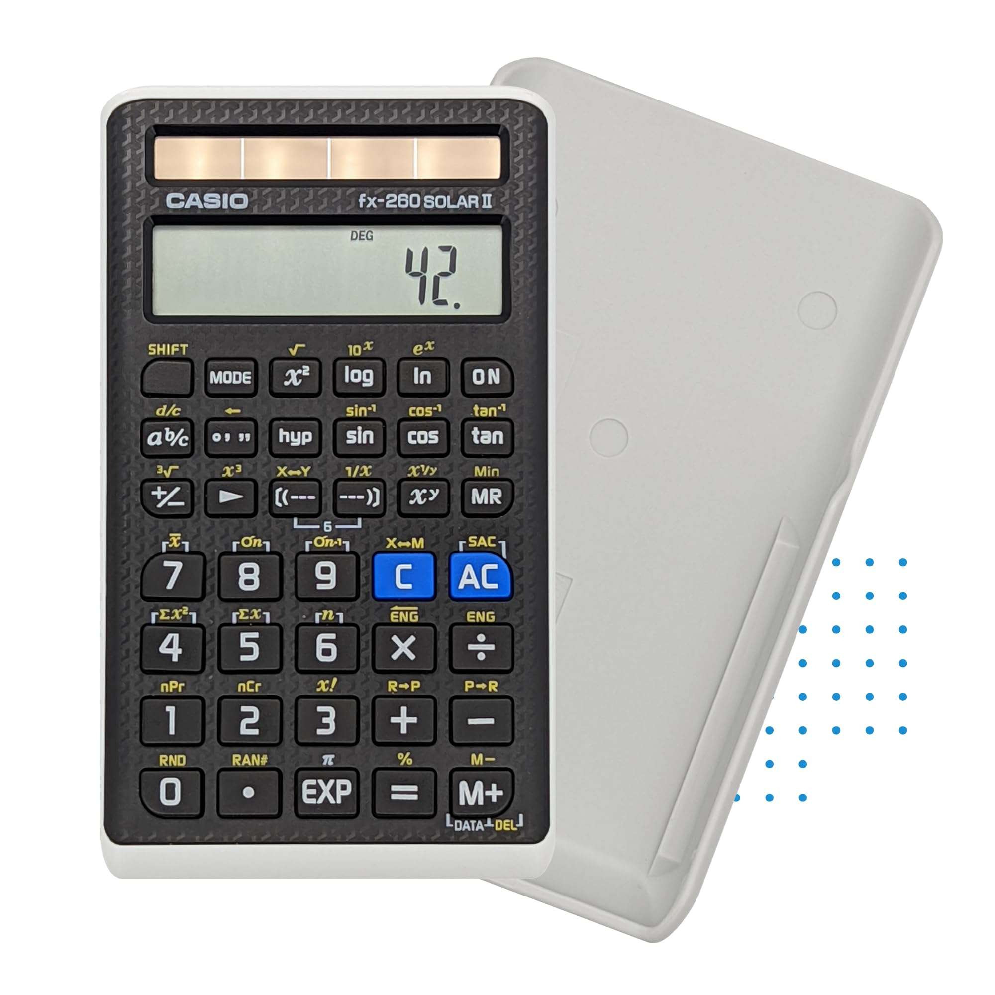 Casio fx-260 Solar II Scientific Calculator | 10-Digit Display | Fraction & Trig Functions | Ideal for Middle School, High School Math, Algebra, Trigonometry | Solar Powered 3
