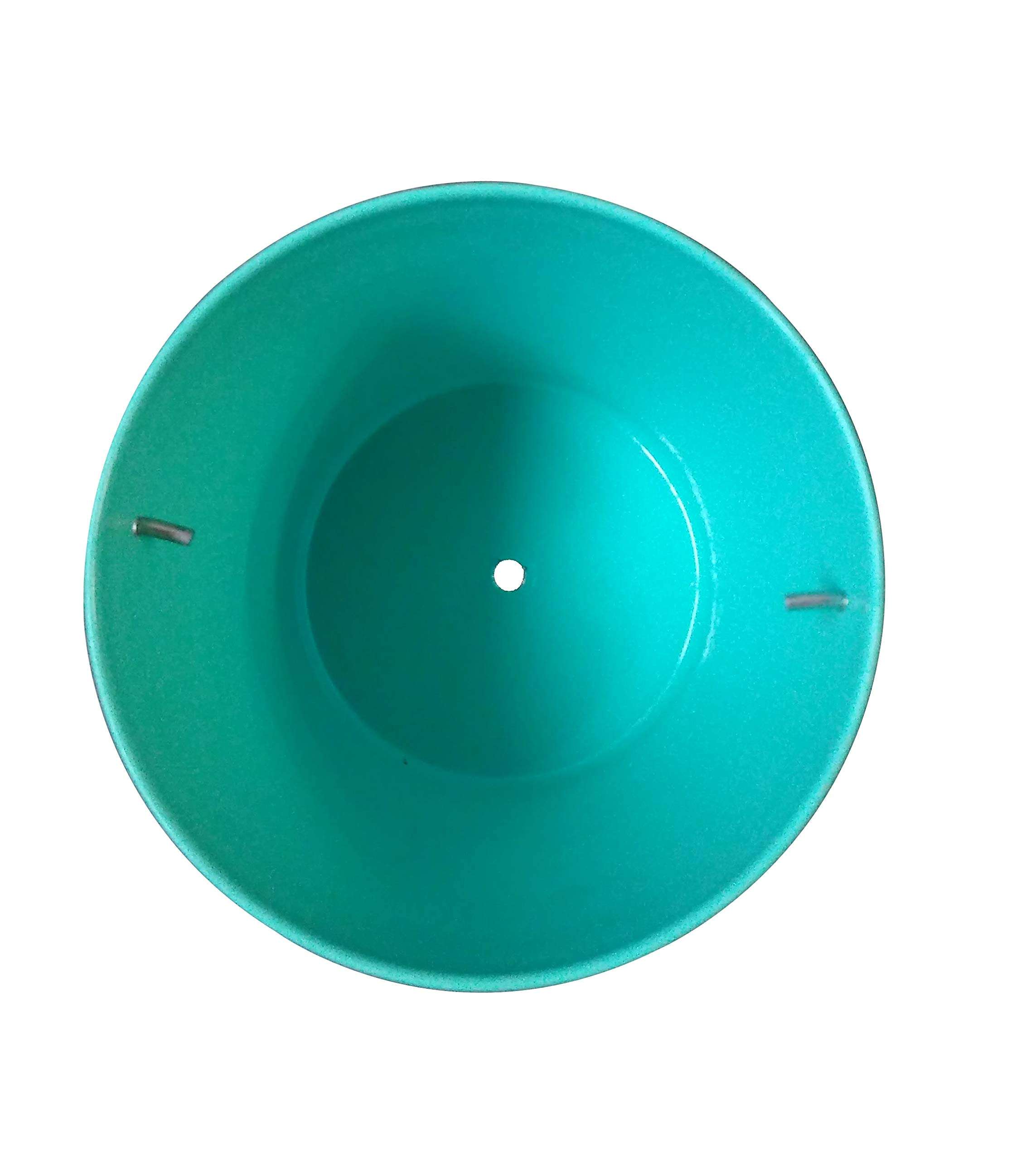 Elan Butterfly Print Planter for Balcony, Indoor Outdoor Pot, Durable Metal (Single, Aqua), 1 Piece 4