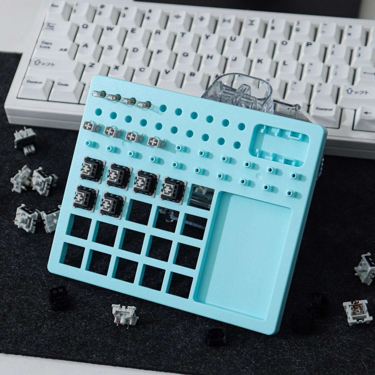 Switch Lube Station 20 Switches Lube Station and Switch Opener for DIY Mechanical Keyboard Cherry Mx Gateron Kailh Switches (Blue) 3