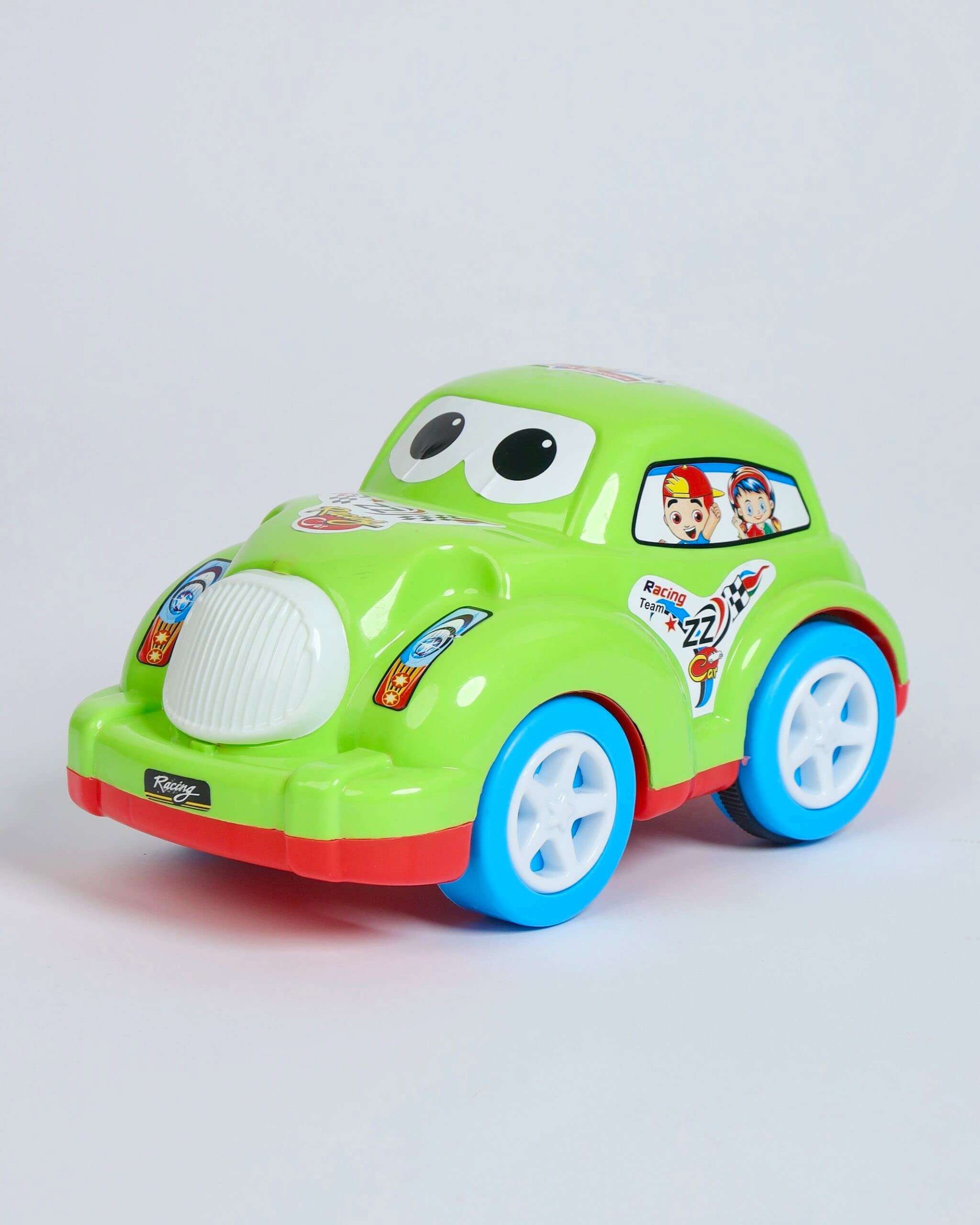 Action CAR, Push and go Crawling Toy Car for Kids & Children, Friction Powered car Toy for 2+ Years Old Boys|Girls (Pack of 1), Multi Color 1