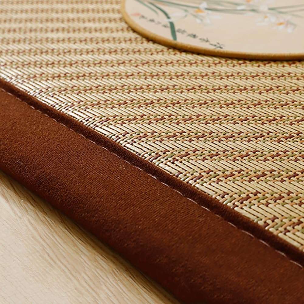 DESALAI Modern Natural Sisal Carpet,Non Slip Solid Color Area Rugs,Rectangular Jute Fiber Rugs,Tea Room Floor Mats for Living Room Bedroom(60x180cm(24x71inch), G) 6