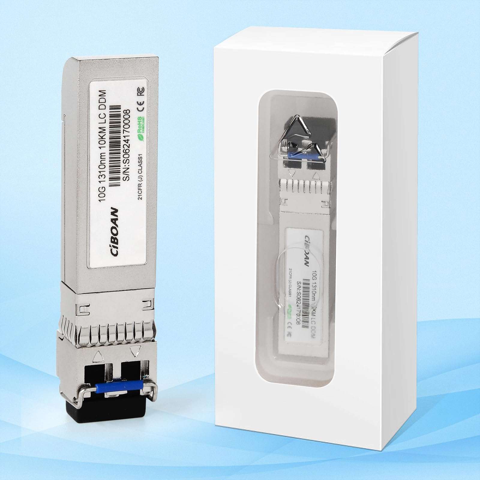 10G SFP+LC Transceiver, 10G 1310nm SMF SingleMode SFP Fiber Optic Module,Up to 10km, for Cisco SFP-10G-LR, Meraki MA-SFP-10GB-LR, Ubiquiti UniFi UF-SM-10G, Mikrotik, and More (1 Pack) (10G 1310nm) 6