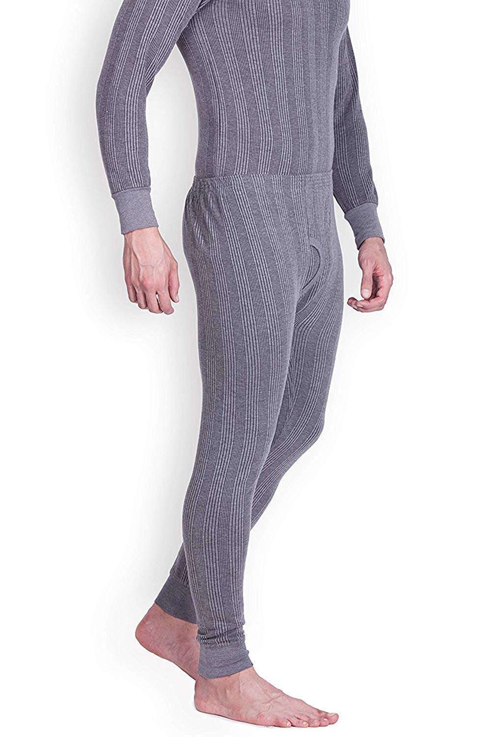 Lux Cozi Inferno Men's Cotton Thermal Set (Grey, 95) 3