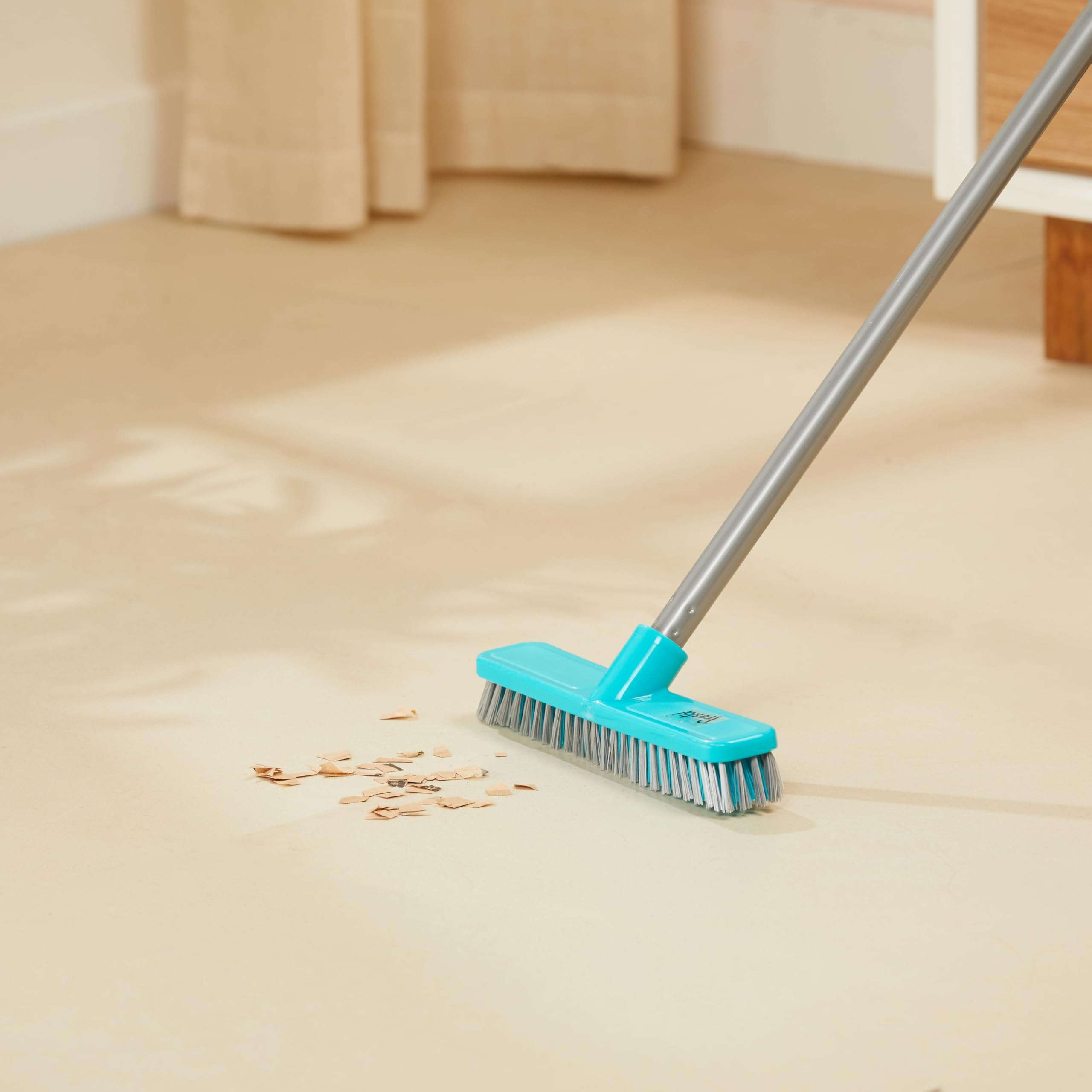 Presto! Scrubby Hard Brush with 120 CM Metal Handle-Turkish Dark Green, Hard_Floor 6