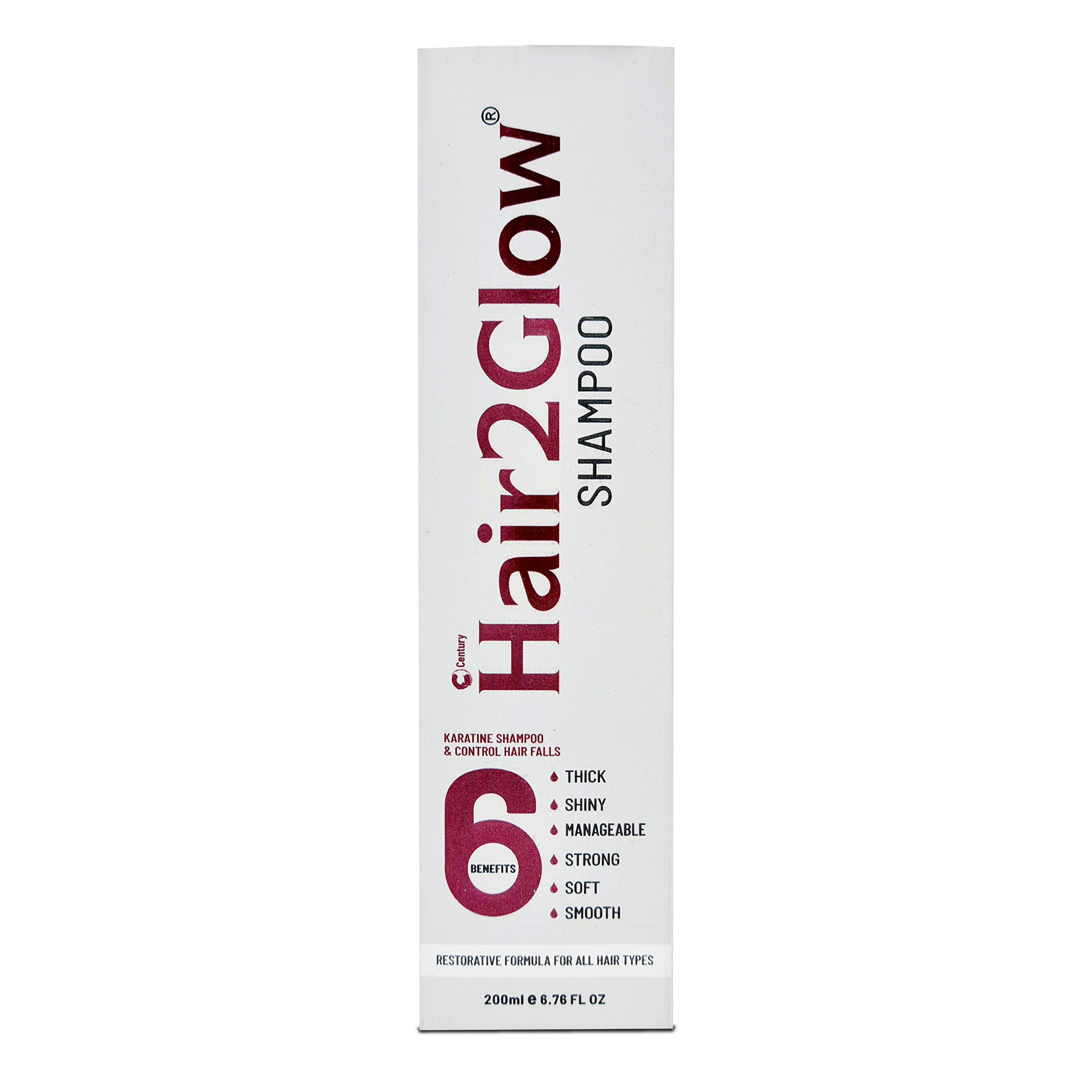 HAIR 2 GLOW Karatine Shampoo, 200ml, for Thinning, Damaged Hair & Hair Fall Control 4