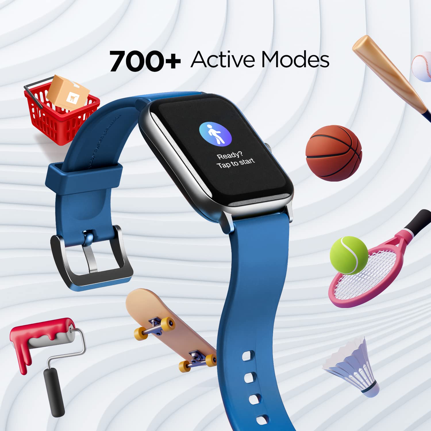 boAt Xtend Pro Smart Watch w/Advanced Dedicated Bluetooth Calling Chip, Coins,Dial Pad, 1.78 AMOLED Display,ASAP (Fast) Charge,700+ Active Modes,Health Ecosystem(Deep Blue) 6