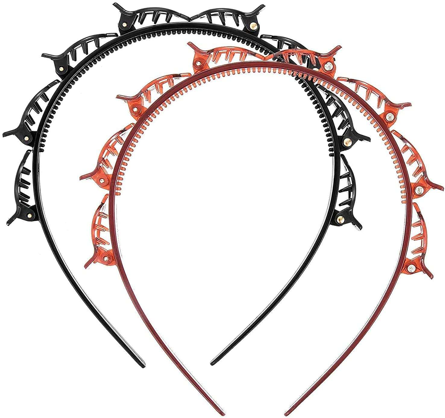 Neelam Forever HairPin Clips for Perfact Girl and Lady Double Bangs Hairpins Hair Tool Hairstyle Hairband with Alligator Clips for Makeup (Pack of 2) 3