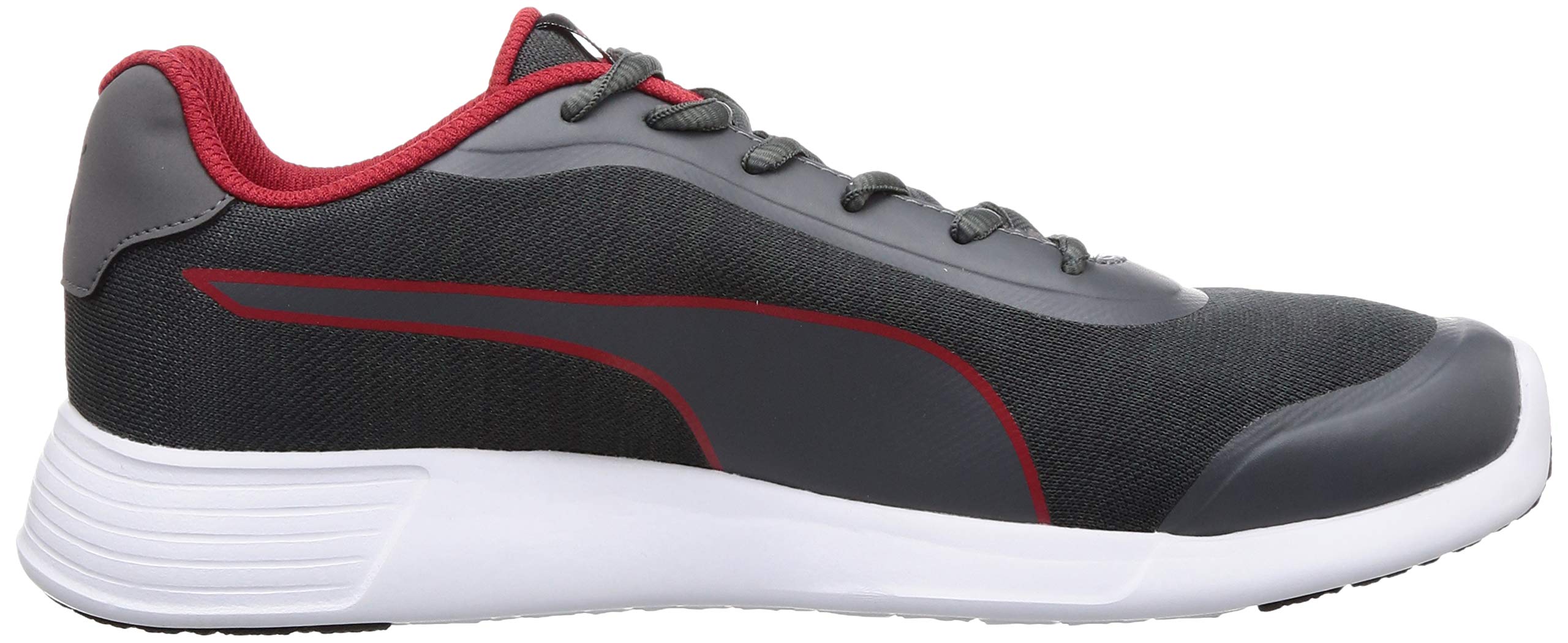 PUMA Men FST Runner v2 MU IDP Castlerock-High Risk Red Sneakers-9 UK (43 EU) (10 US) (37458502) 4