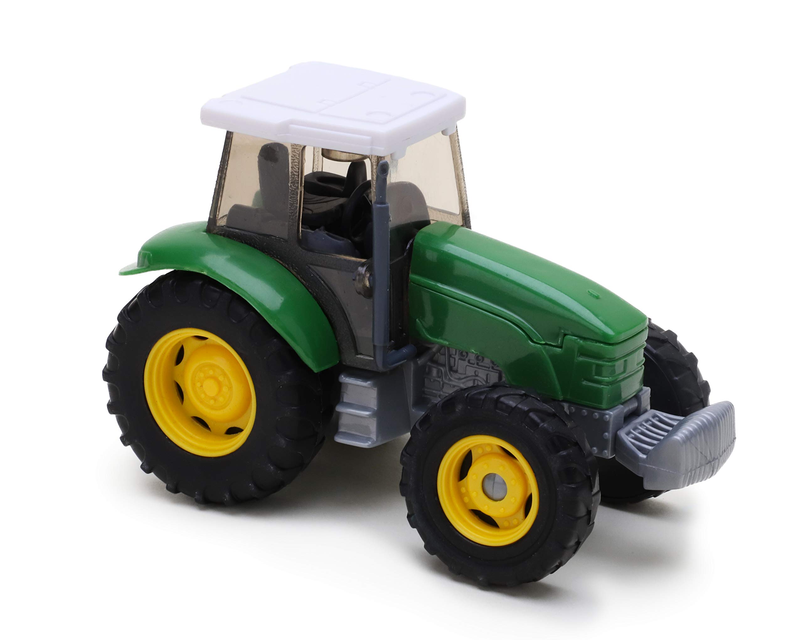Banaghans Diecast Metal Tractor Transporter 1:48 Scale- Yellow Low Loader with Green Tractor (bt37) 4