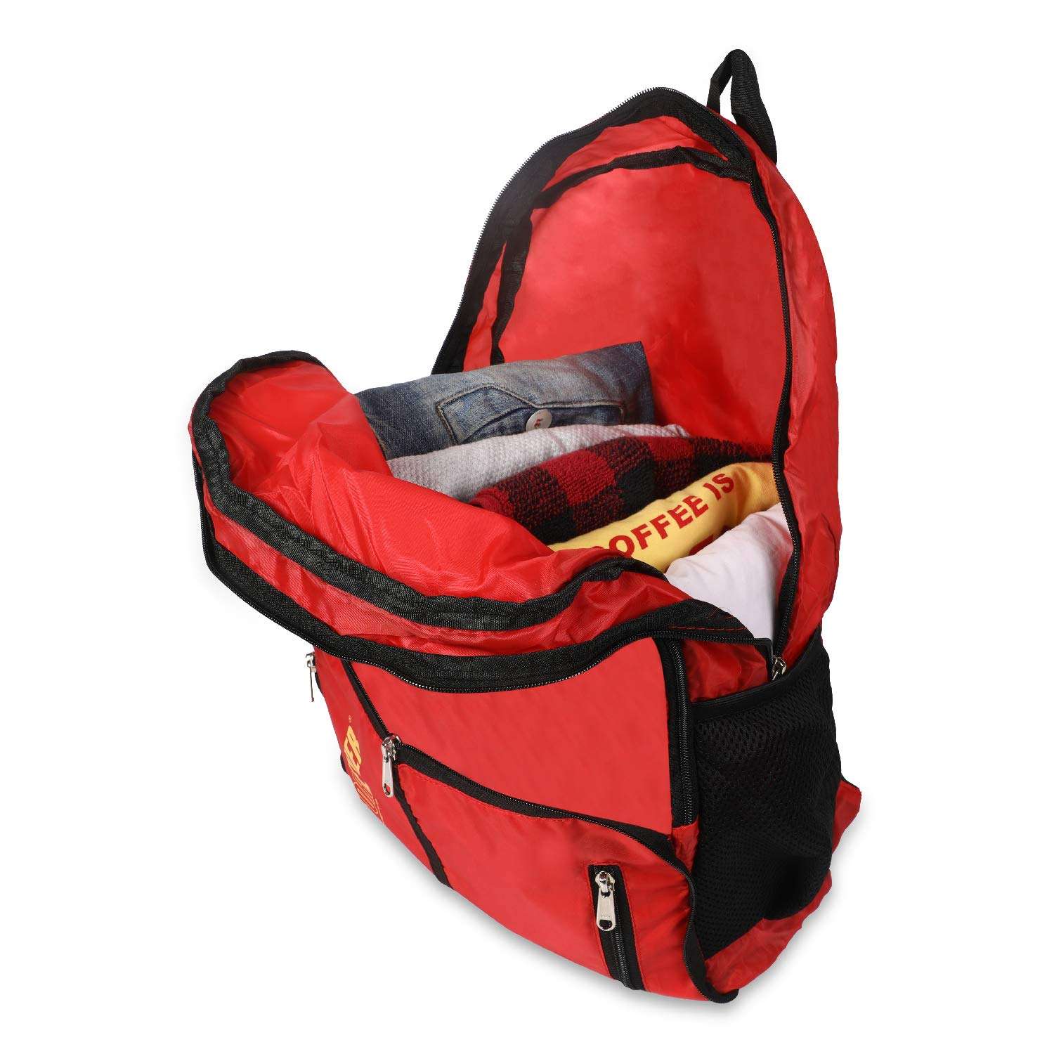 Bagforever 18 LTRS Foldable Trekking Backpack Eco-Friendly Washable & Reusable Large Capacity Backpack Hold Up to 25kg 4