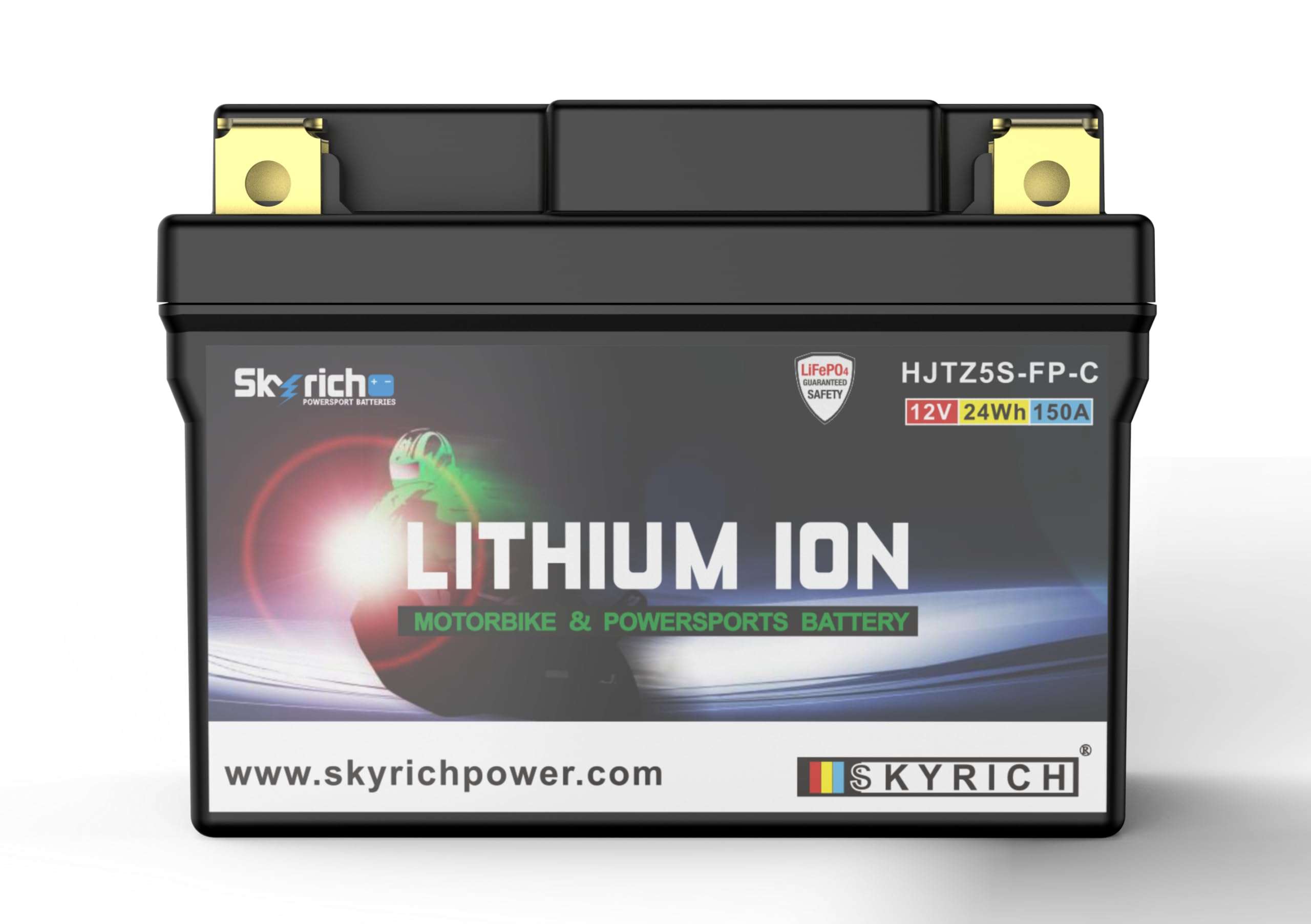 Skyrich HJTZ5S-FP-C Lithium Motorcycle LiFePO4 Battery,12V 2Ah 120A,KTM TRIUMPH,79111053000,T2504269,T2502919,Genuine OEM Part,EUDURO, Motocross, Freeride, Offroad, Dirt Bikes,Powersports 1