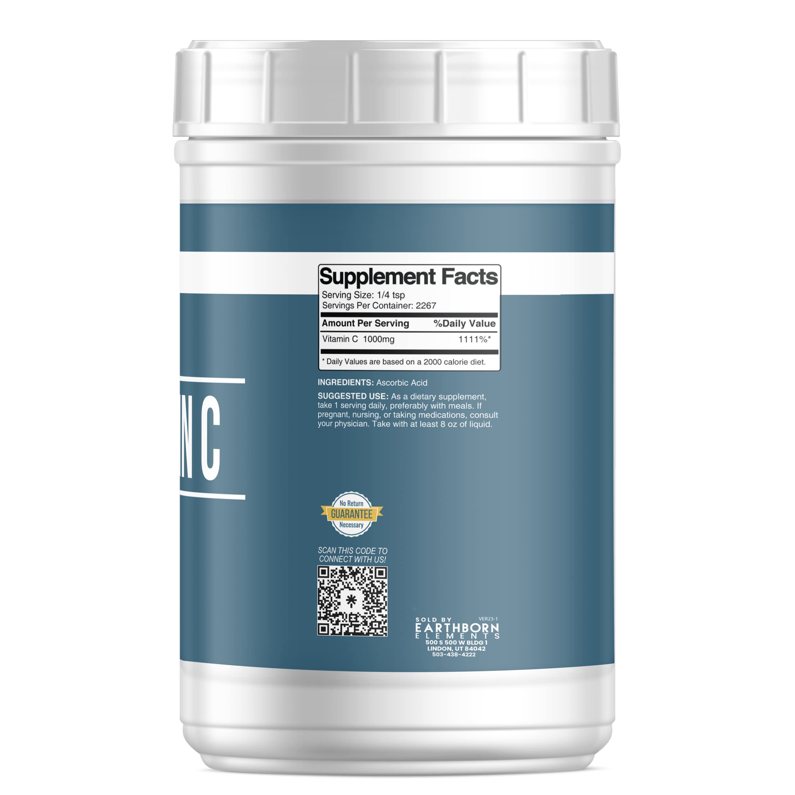 Earthborn Elements Vitamin C Powder and Magnesium Citrate Bundle, Various Sizes, Dietary Supplement, No Additives or Fillers 4