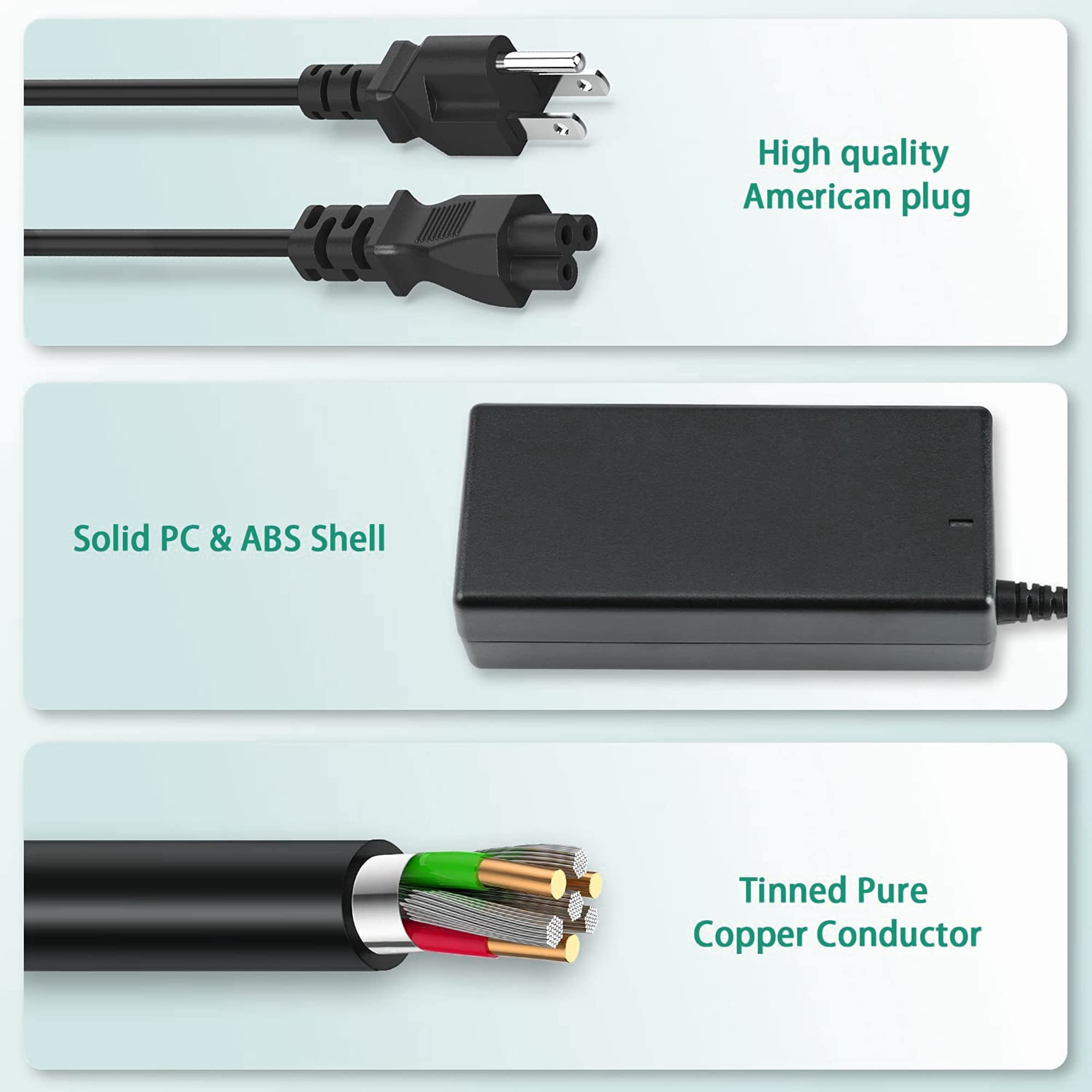 J-ZMQER 4-Pin AC/DC Adapter Compatible with TOUCHSYSTEMS 451810-000 451810000 Power Supply Cord Charger PSU 3