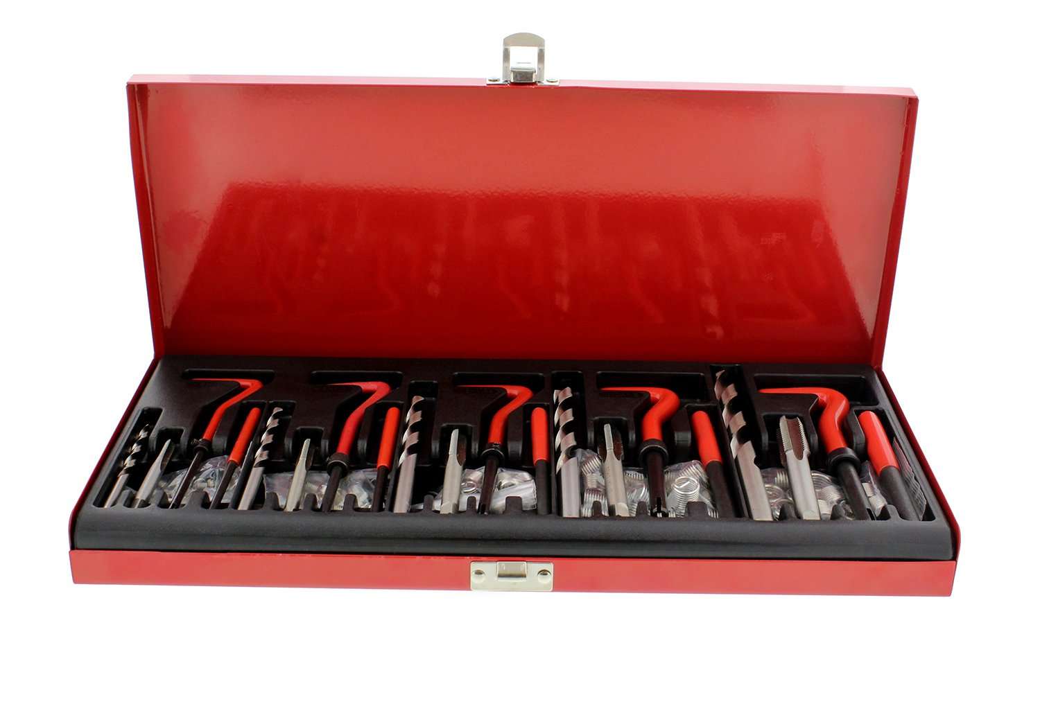 ABN 131pc Metric Thread Repair Set - M5 M6 M8 M10 M12 Helicoil-Type Thread Master Repair Kit for Automotive Repairs 4