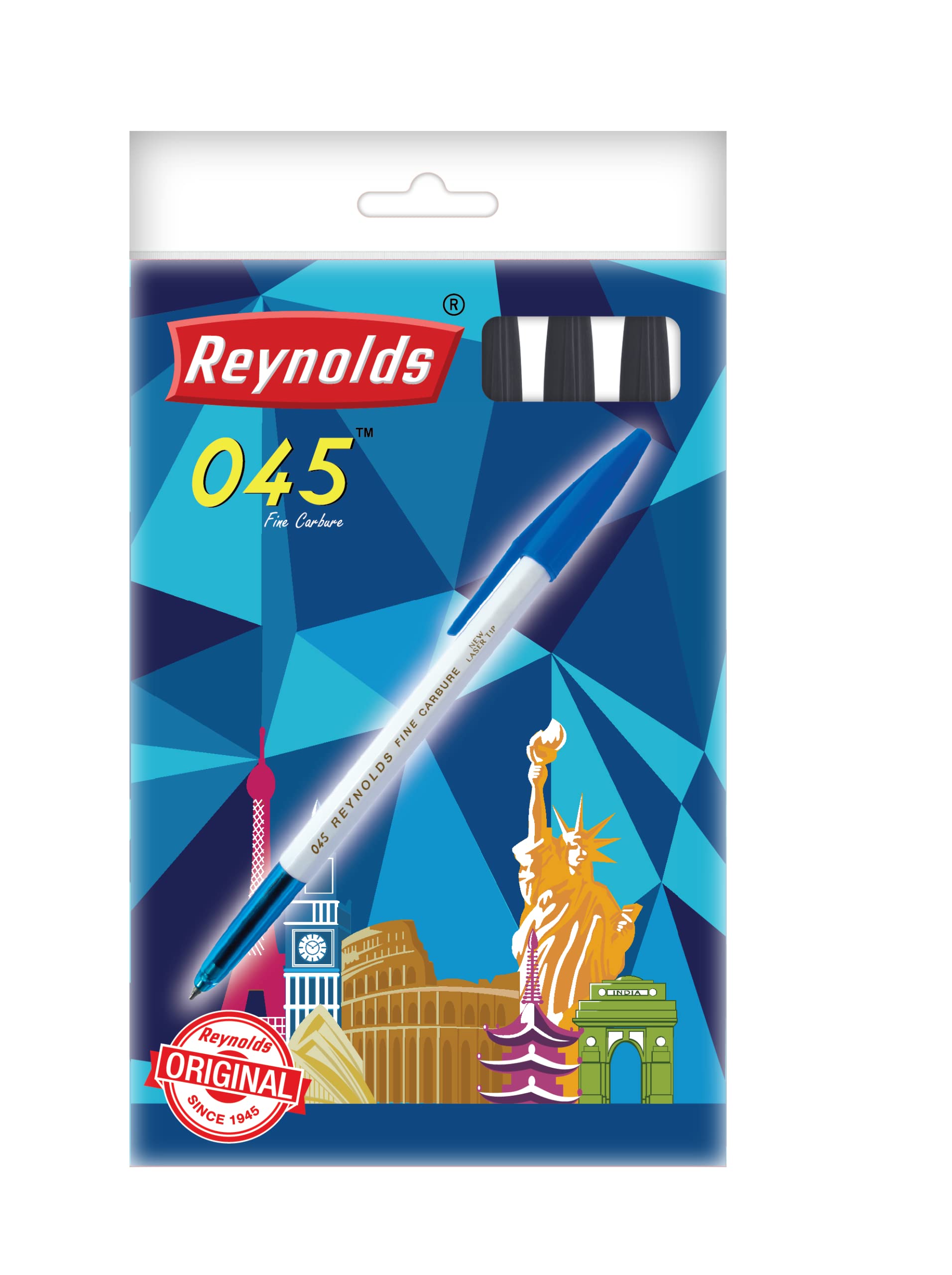 Reynolds Ball Pen & Reynolds 045 - BLACK (PACK OF 10) 6