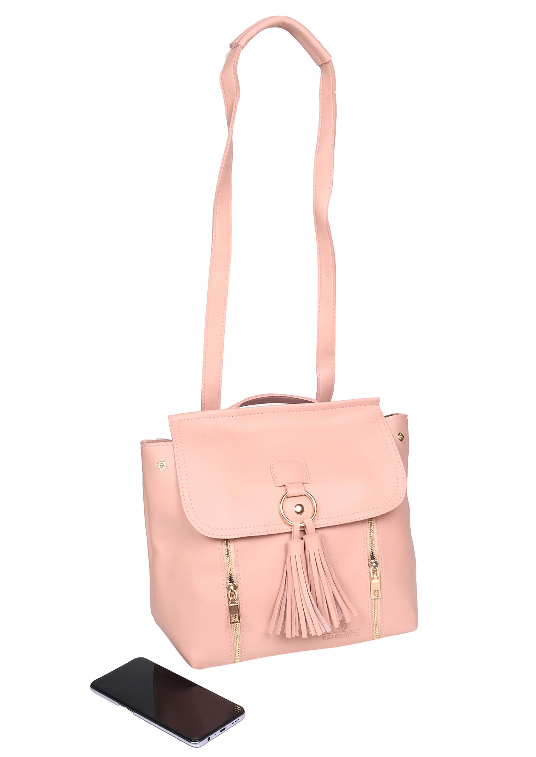 TIED RIBBONS Backpack for Girls Stylish Casual Bag (Artificial Leather) 4