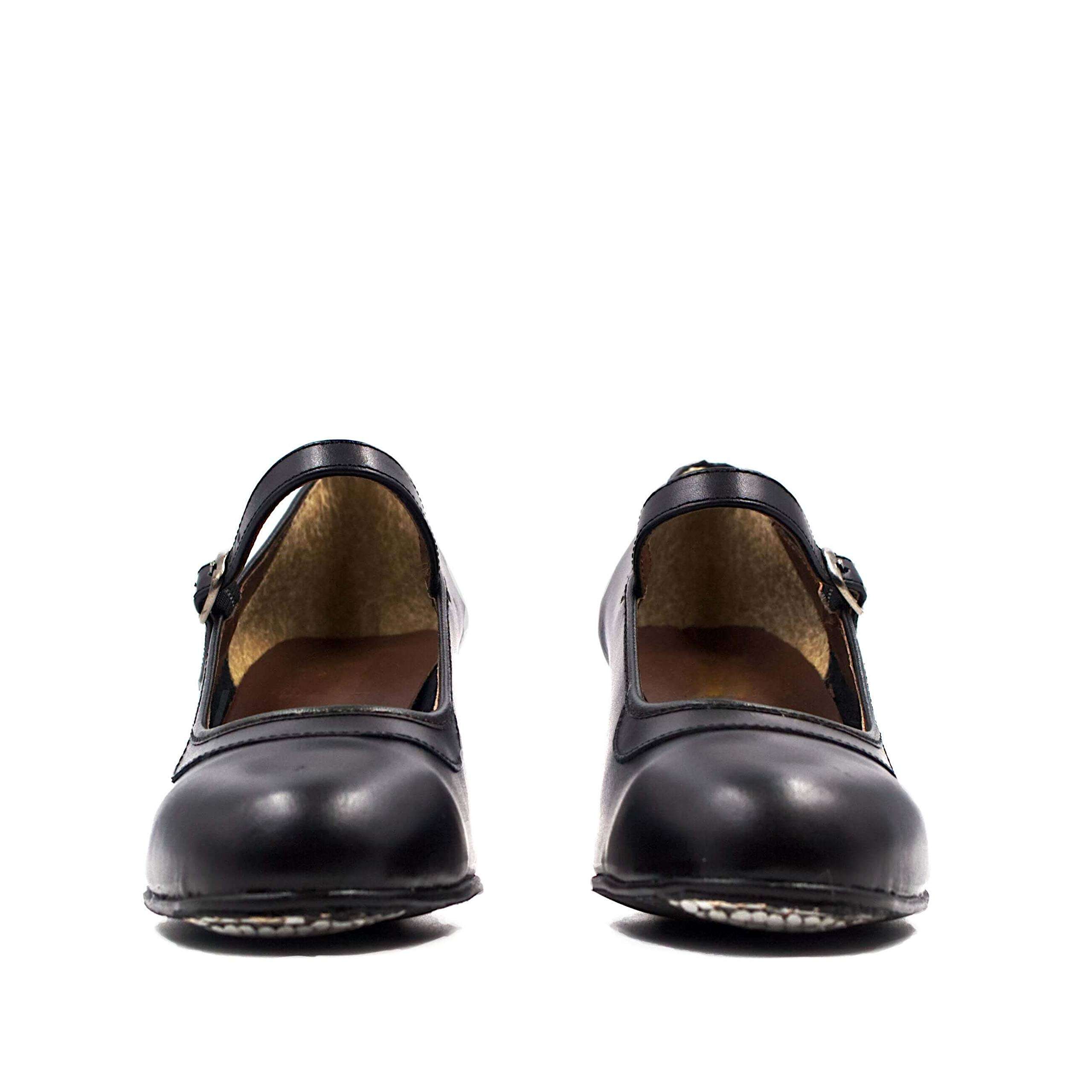 Ole Ole Flamenco Women’s Flamenco Shoes with Nails, Beginner Folklorico Dance Shoe, 5cm Heel, Made in Spain (Numeric_9_Point_5) Black 4